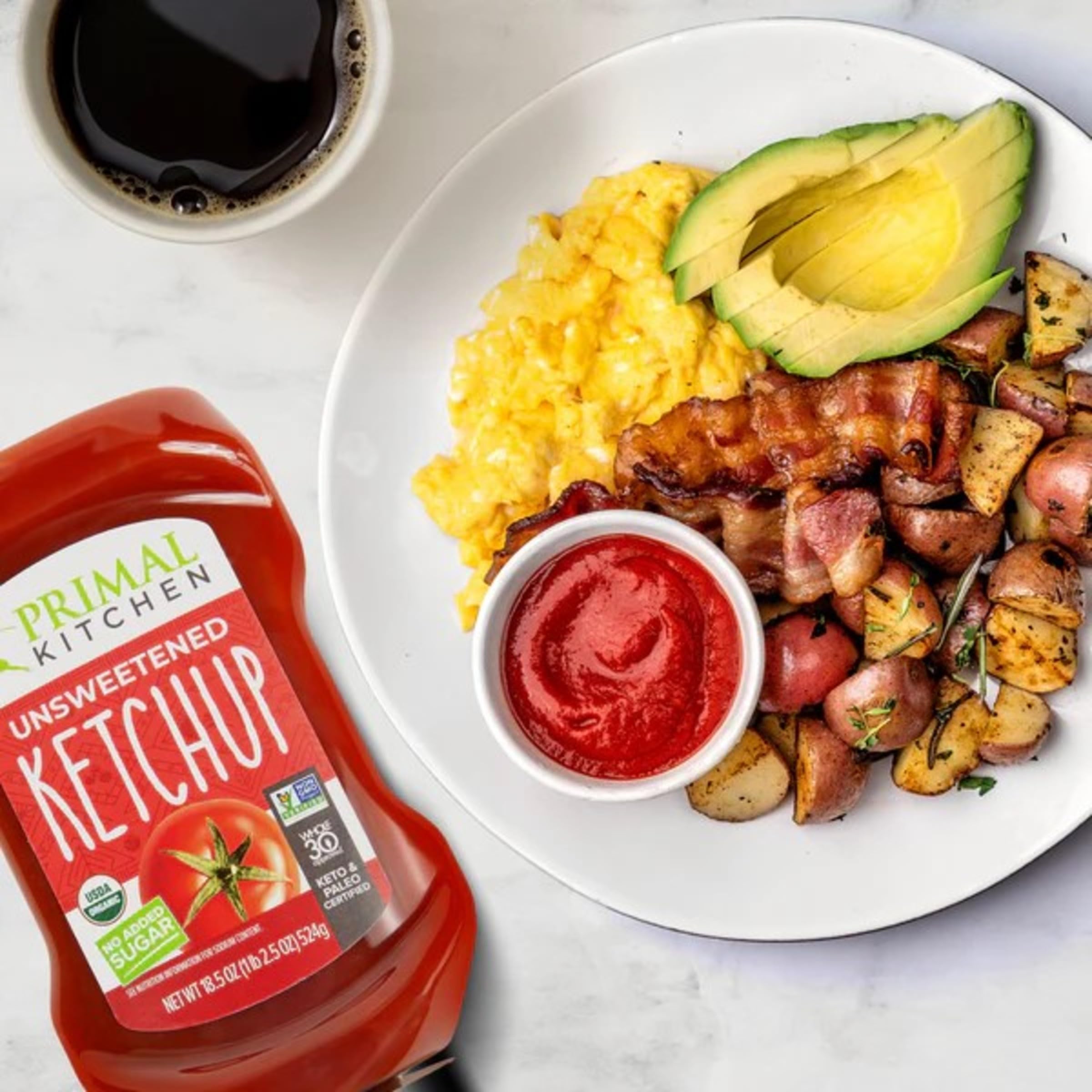 Primal Kitchen Ketchup da spremere non zuccherato, 20 once