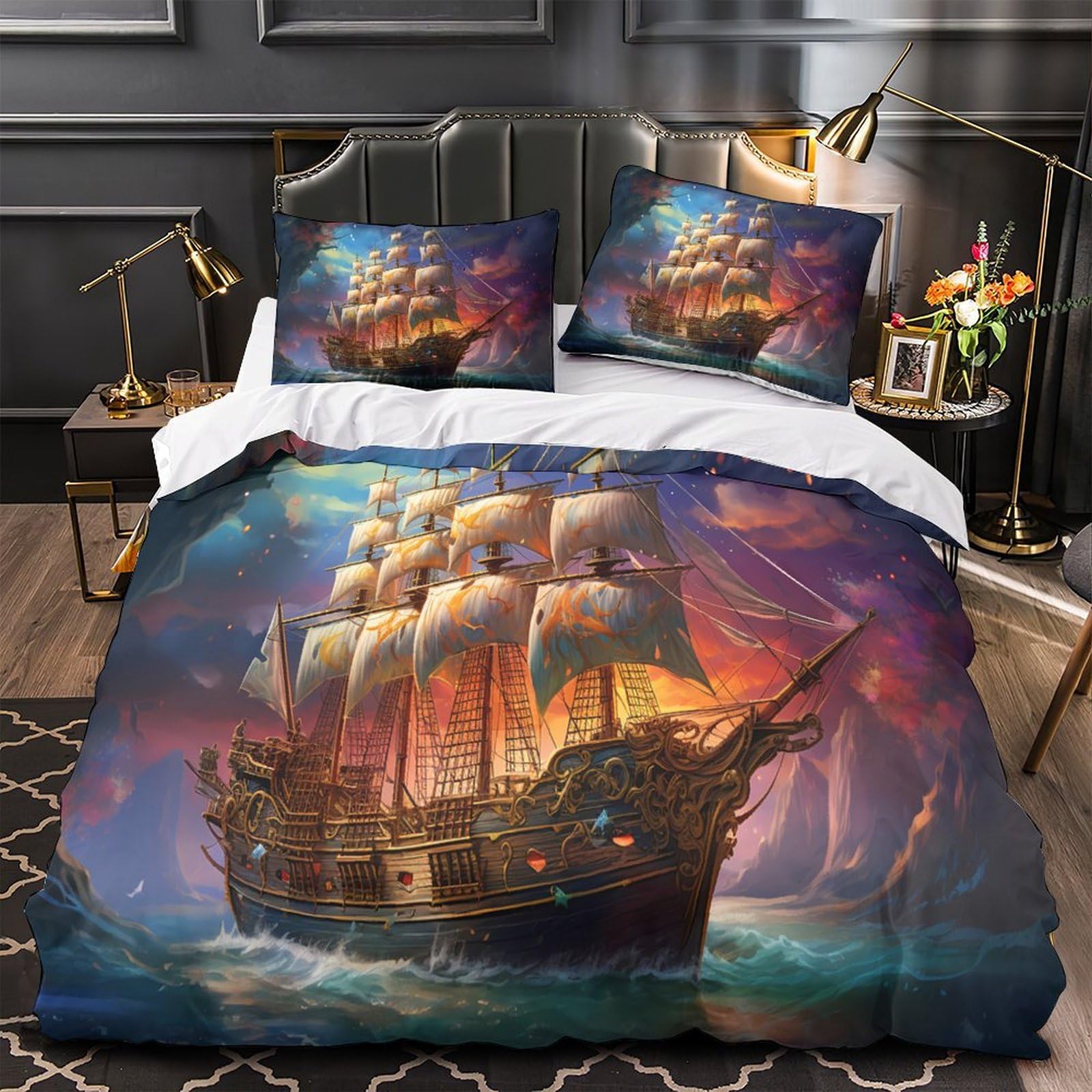 Housse de couette fantastique 140x200cm avec fermeture éclair parure lit ado