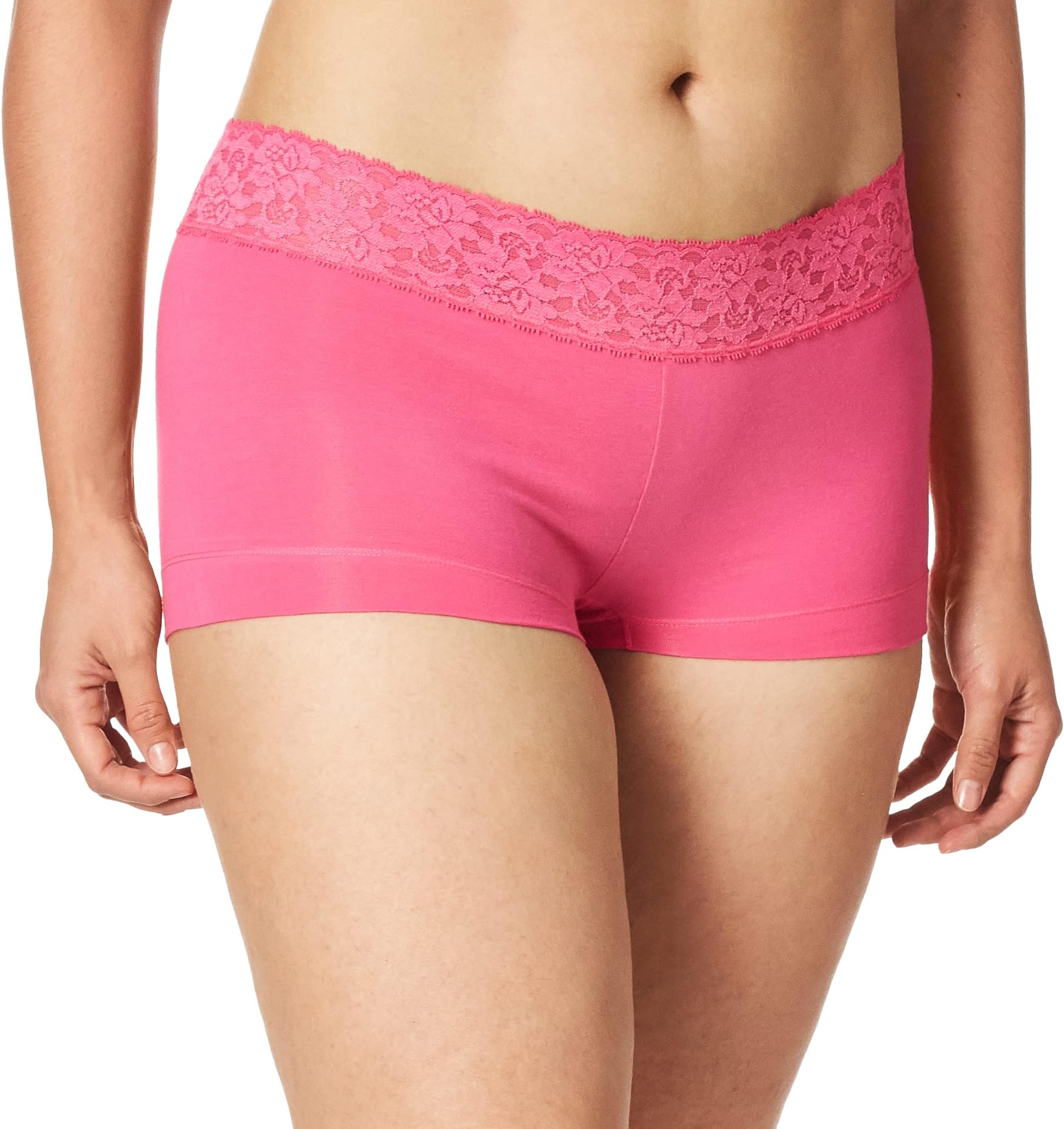 MaidenformWomen's Dream Cotton with Lace Boy Short