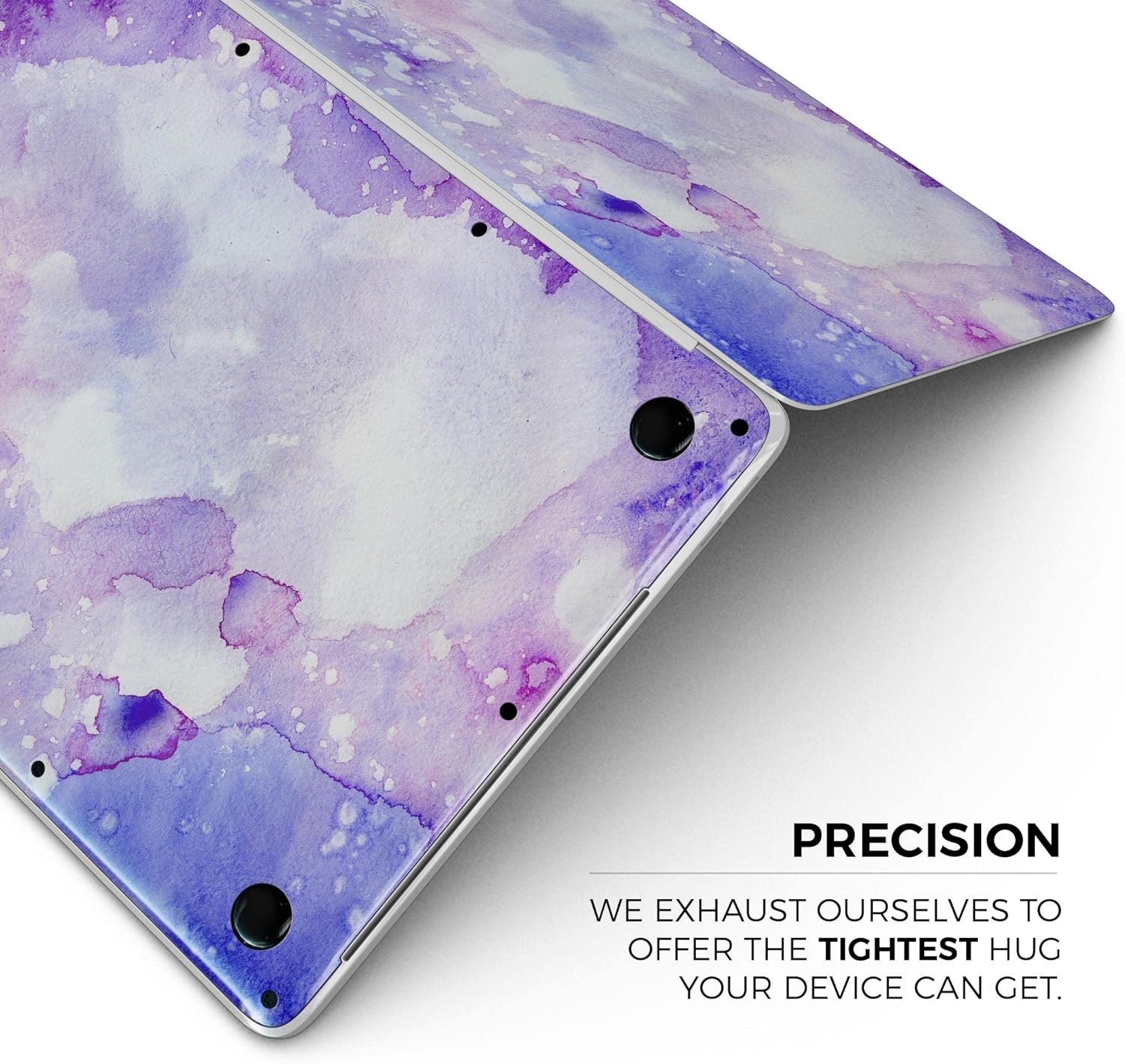 DesignSkinz - Blue 4 Absorbed Watercolor Texture - Full-Body Wrap Protective Decal Skin Kit Compatible with MacBook 14" Pro M1 (A2442)