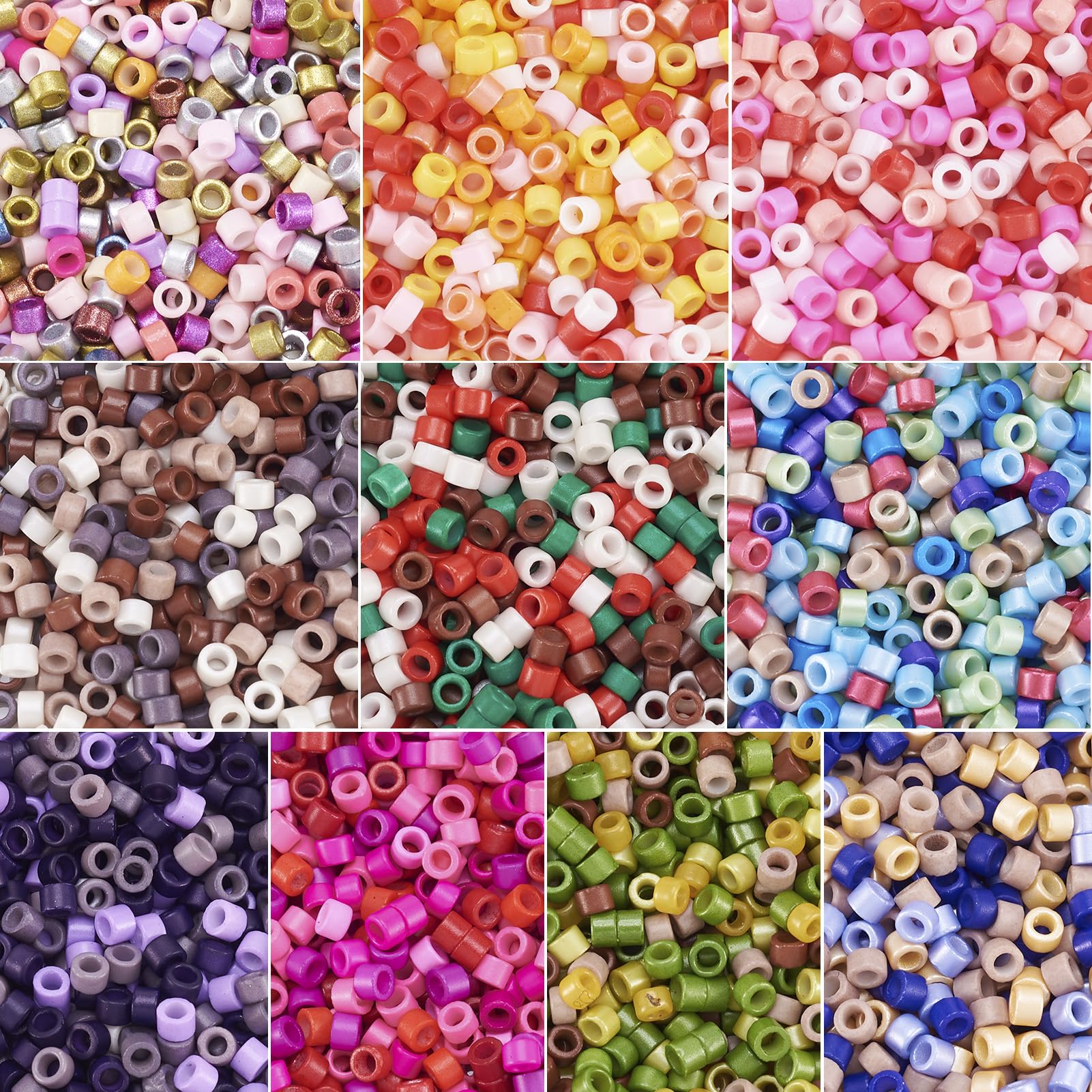 Amazon.co.jp: Pandahall 150g シリンダーシードビーズ 10スタイル
