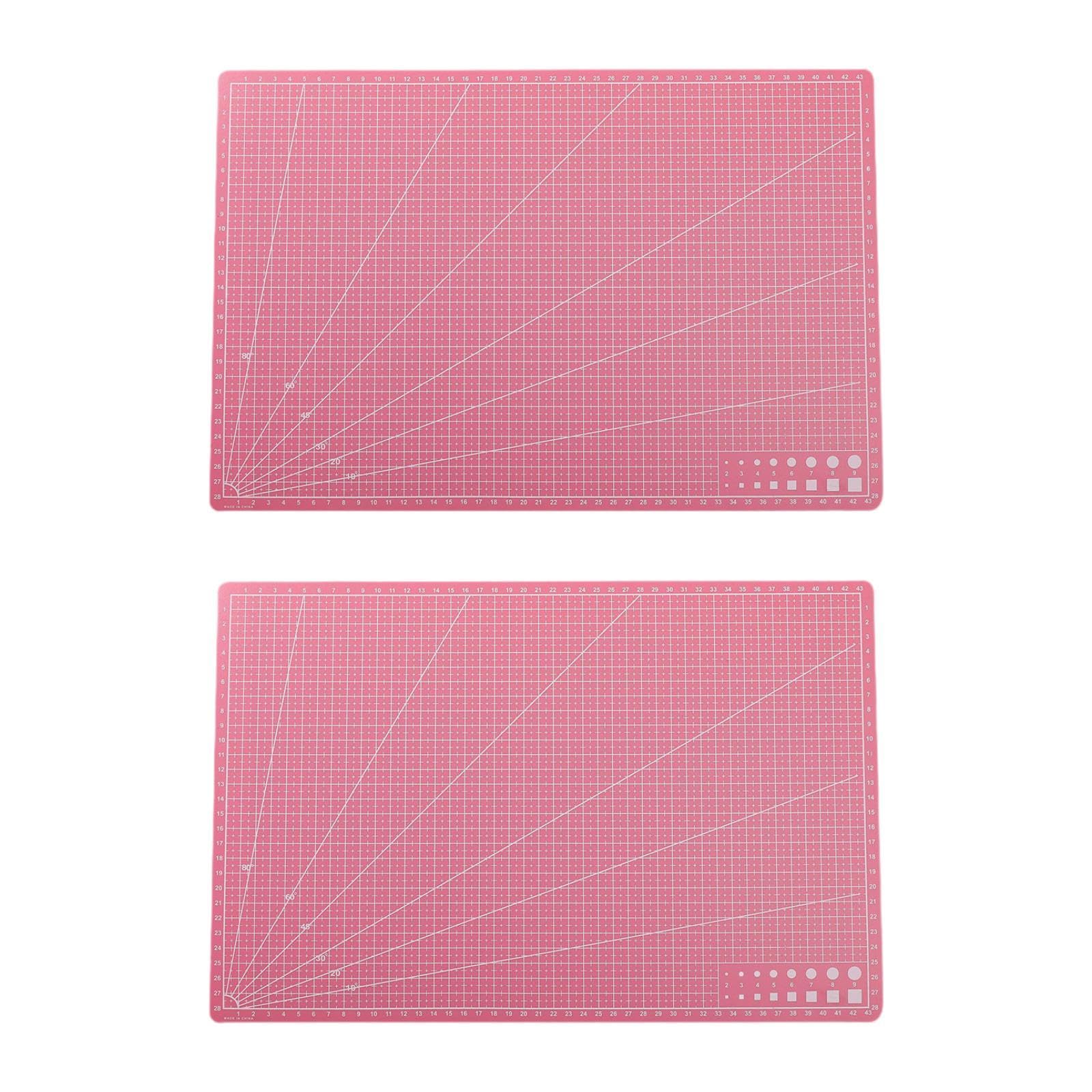 CLUB BOLLYWOOD BNF®2Pcs Cutting Mats Cutting Pads Cut Boards for Leather Models DIY Art Project Pink|Crafts | Multi-Purpose Craft Supplies | Crafting Tools |2 Cutting Mats for Crafts-image-8