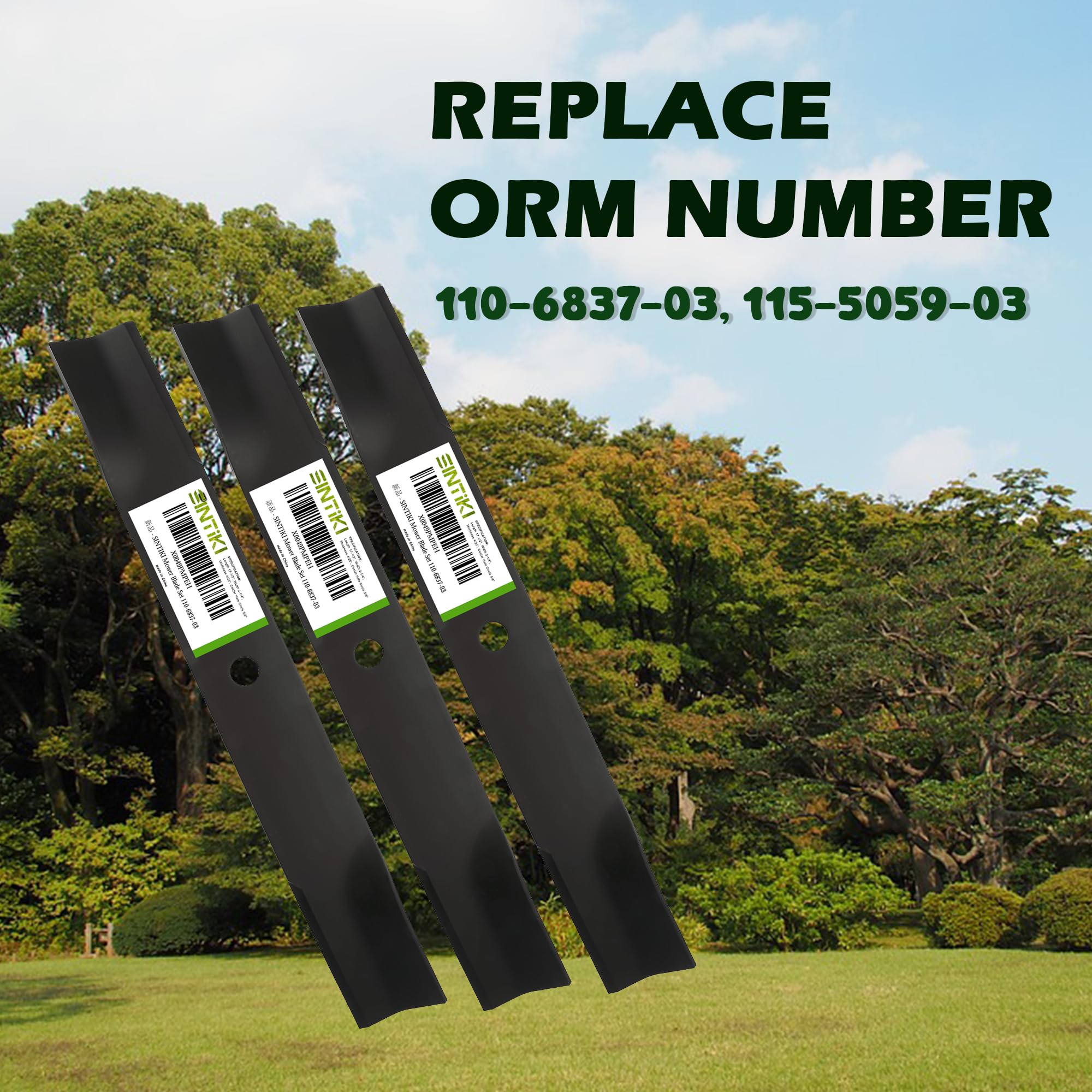 Lama Tagliaerba 50 Cm 6 Lame Tagliaerba Di Ricambio Per Toro/Wheelhorse - Modelli 110-6837-03, 112-9759-03, Taglio 50 Cm Leve Freno Moto - Foto 10