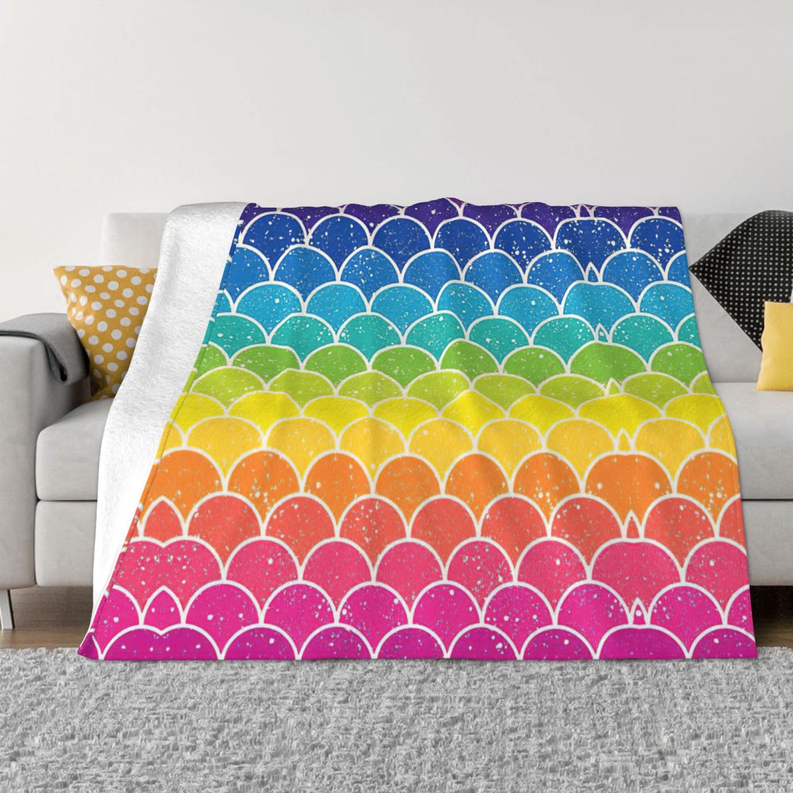 Couverture en flanelle douce pour camping, voyage et canapé cozy