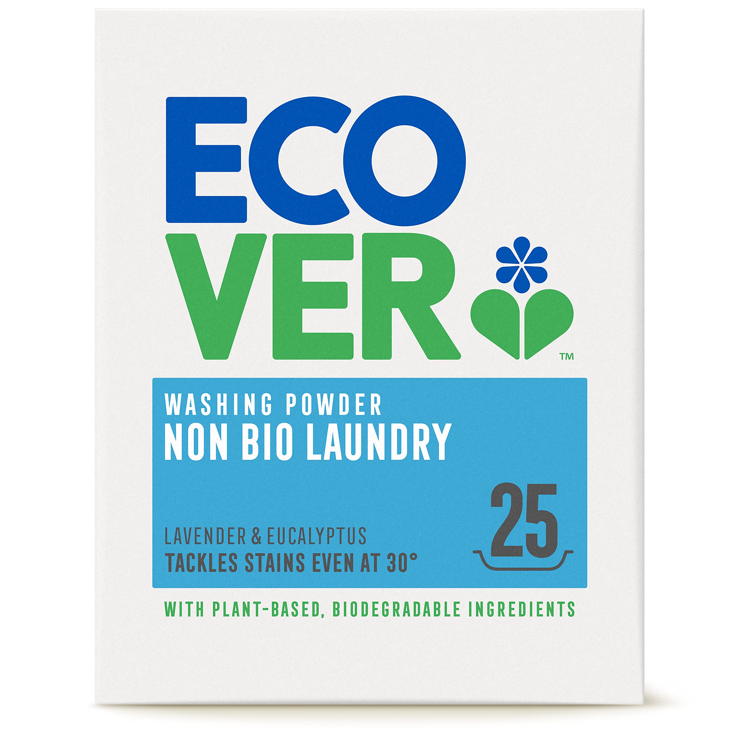 Lessive en poudre Ecover pour peau sensible et linge bébé
