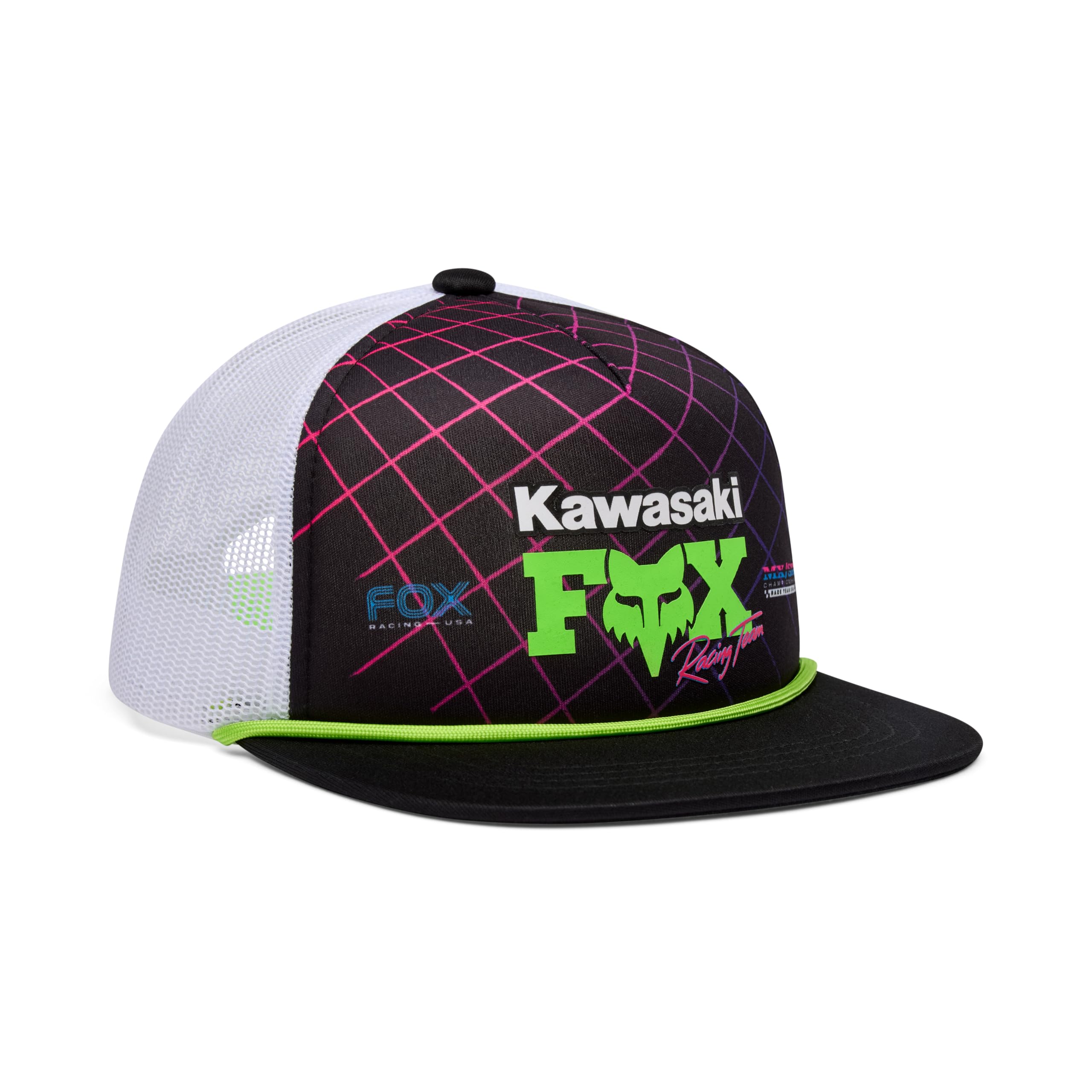 Fox Racing Casquette Snapback Youth Fox X Kawasaki Noir