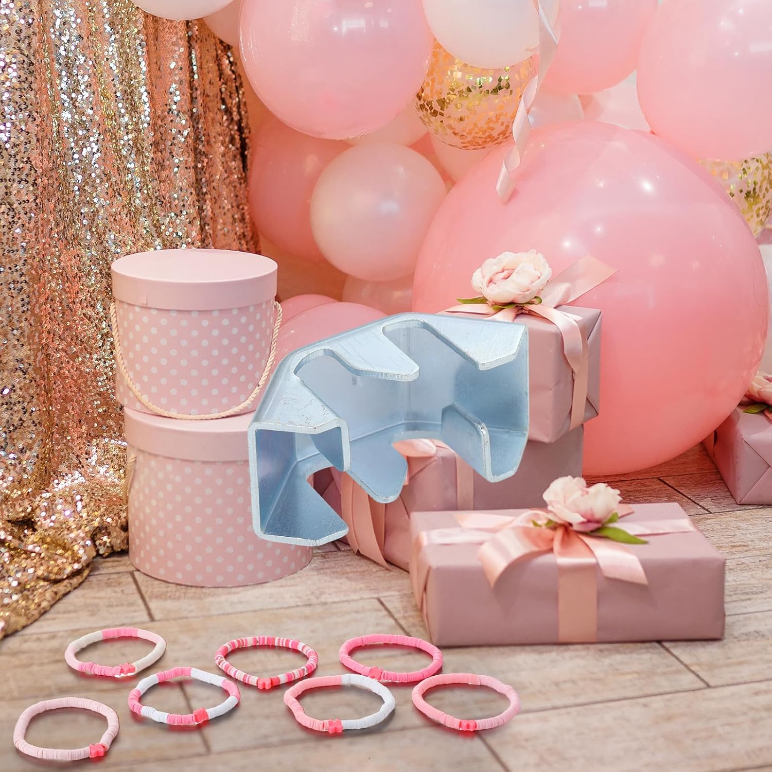 24 Pcs Pink Bow Friendship Bracelets Coquette Preppy Adjustable Clay Bead Bracelets Bulk Pink Bow Gifts for Coquette Birthday Friendship Graduation Party Women Preppy Stuff - Image 5