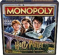 Hasbro Monopoly Harry Potter Edition Board Game - Hogwarts Adventure, House Points, 2-6 Players Ages 8+ Family Gifts
