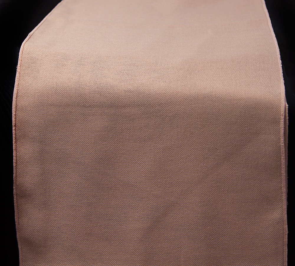 Linen Burlap Sashes and Matching Table Runners 3 Colours Wedding Chairs Events (Table Runner - Blush Pink)