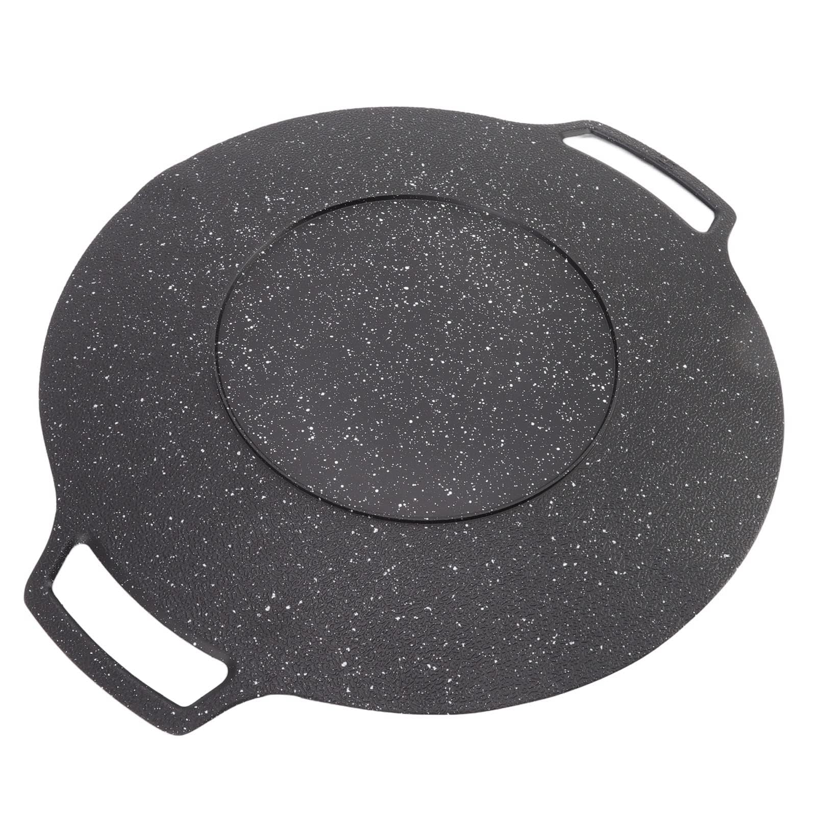 Koreanische Grillplatte Gusseisen Antihaft-Grillpfanne 33 cm für Herd Outdoor
