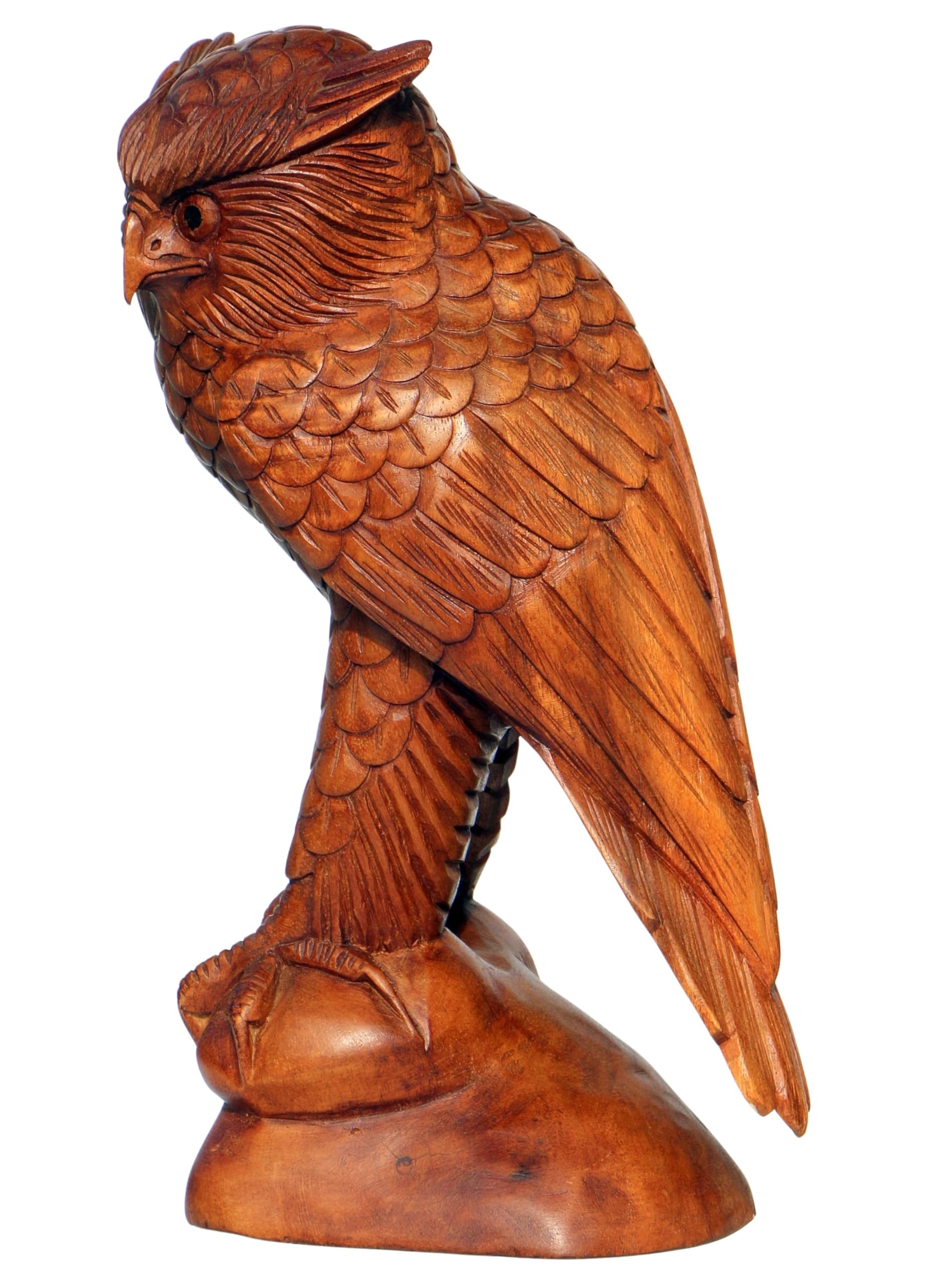Holzfigur Bella 40 cm grande gufo in legno animali GREIF Uccello Kautz Uhu Owl eule29