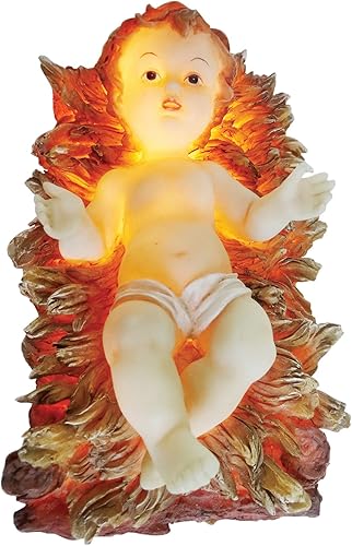 Love's Gift 8 pulgadas bebé Jesús con luz estatua religiosa decorativa luz nino Jesús estatua con luz disponible en Yaxa Colombia