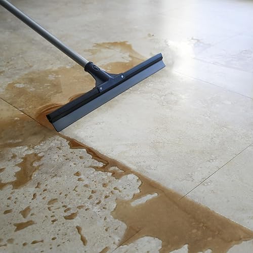 Miniatura 3 de DSV Standard Escoba de piso para piso de concreto, escoba grande de 30 pulgadas, escoba de piso resistente para azulejos con mango de 51.5 pulgadas