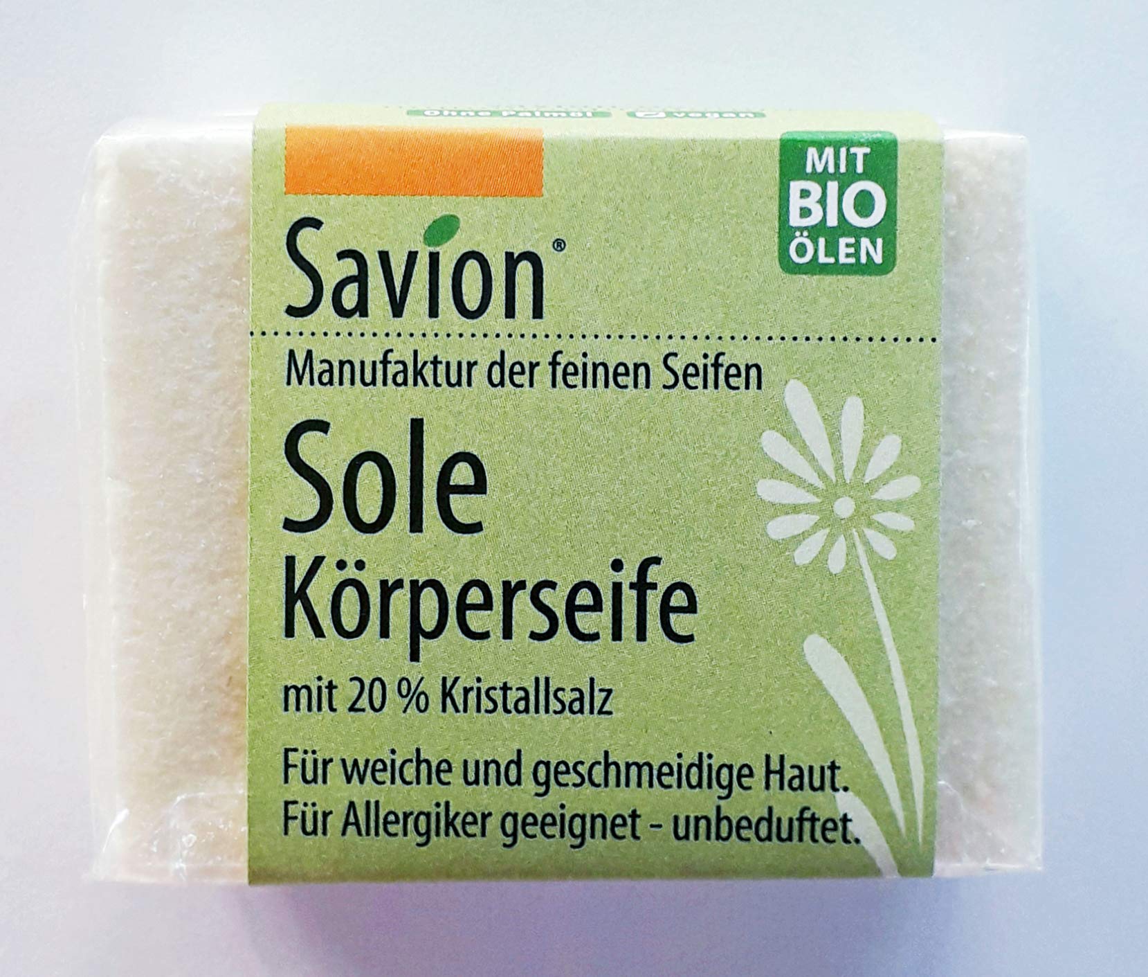 Savion Schafmilch-Körperseife – Für Trockene Haut, Palmölfrei, Plastikfrei, 80 G