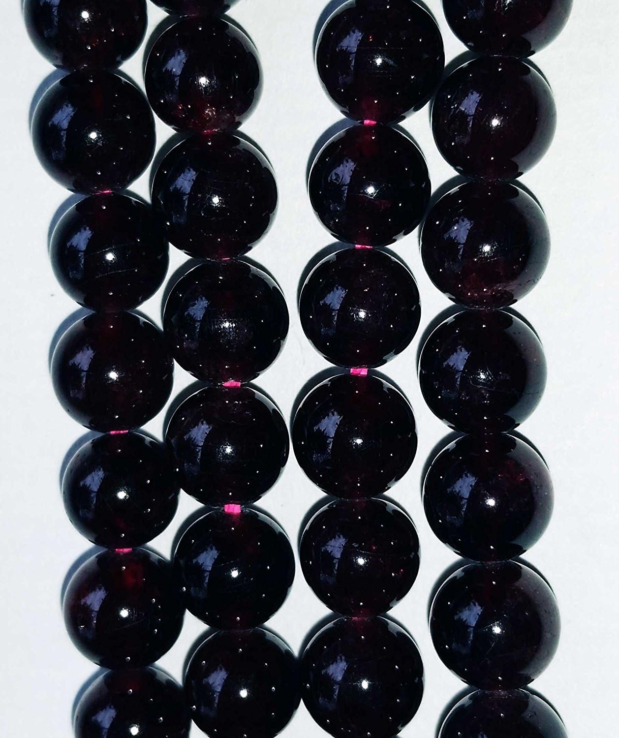 uGems Black Tourmaline 10mm Round Bead Strand 15.5"