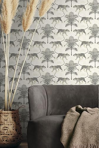 Miniatura 5 de Tommy Bahama - Papel tapiz autoadhesivo para dormitorio, tocador, cocina, vinilo, cobertura de 30.75 pies cuadrados (colección Tigre y árbol, coco)