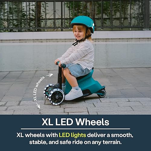 Miniatura 3 de smarTrike Xtend - Scooter de juguete para niños de 1 a 12 años, scooter plegable para niños con ruedas LED XL