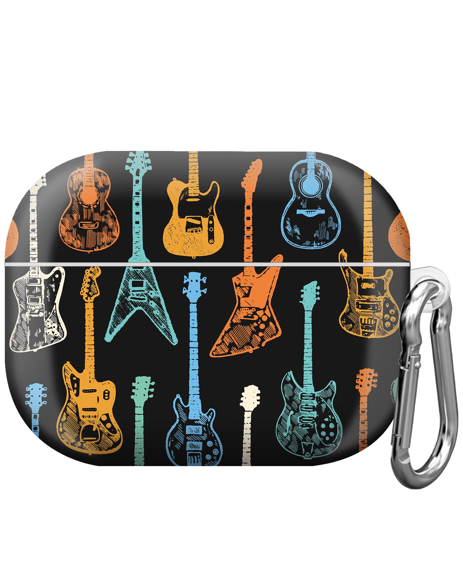 for Airpod Pro 2nd&1st Case Cover with Keychain Cute Hard & Shockproof Skin Compatible with Airpod pro 2nd&1st Generation for Men Women & Girls（