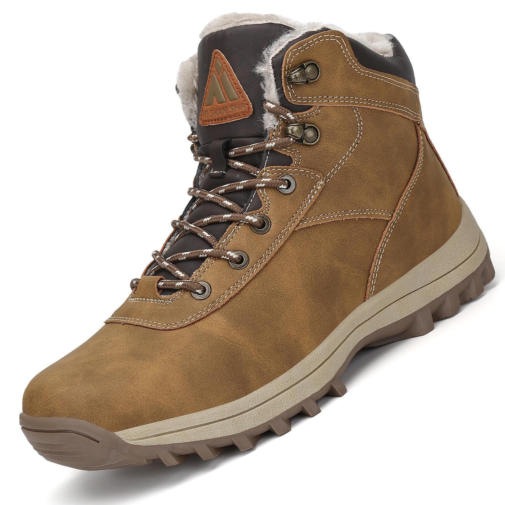 Mishansha Uomo Scarpe Invernali Donna Stivali da Neve Calda Impermeabili Outdoor Sneakers da Trekking Taglia 36-48 EU