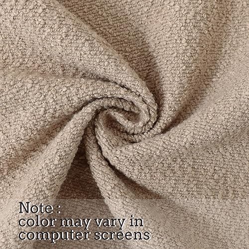 Miniatura 3 de Jeneoo Juego de 1 funda de cojín cuadrada y gruesa de color gris claro, con textura fina, para decoración de sofá, 24 x 24 pulgadas