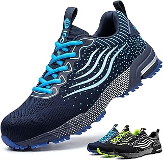 Steel Toe Shoes for Men Women Lightweight Safety Shoes Comfortable Cushion Steel Toe Sneakers