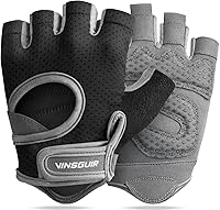 VINSGUIR Workout Gloves Men Women: Breathable Weight Lifting Gym Cycling Gloves with Grip Padding & Anti-Slip Palm