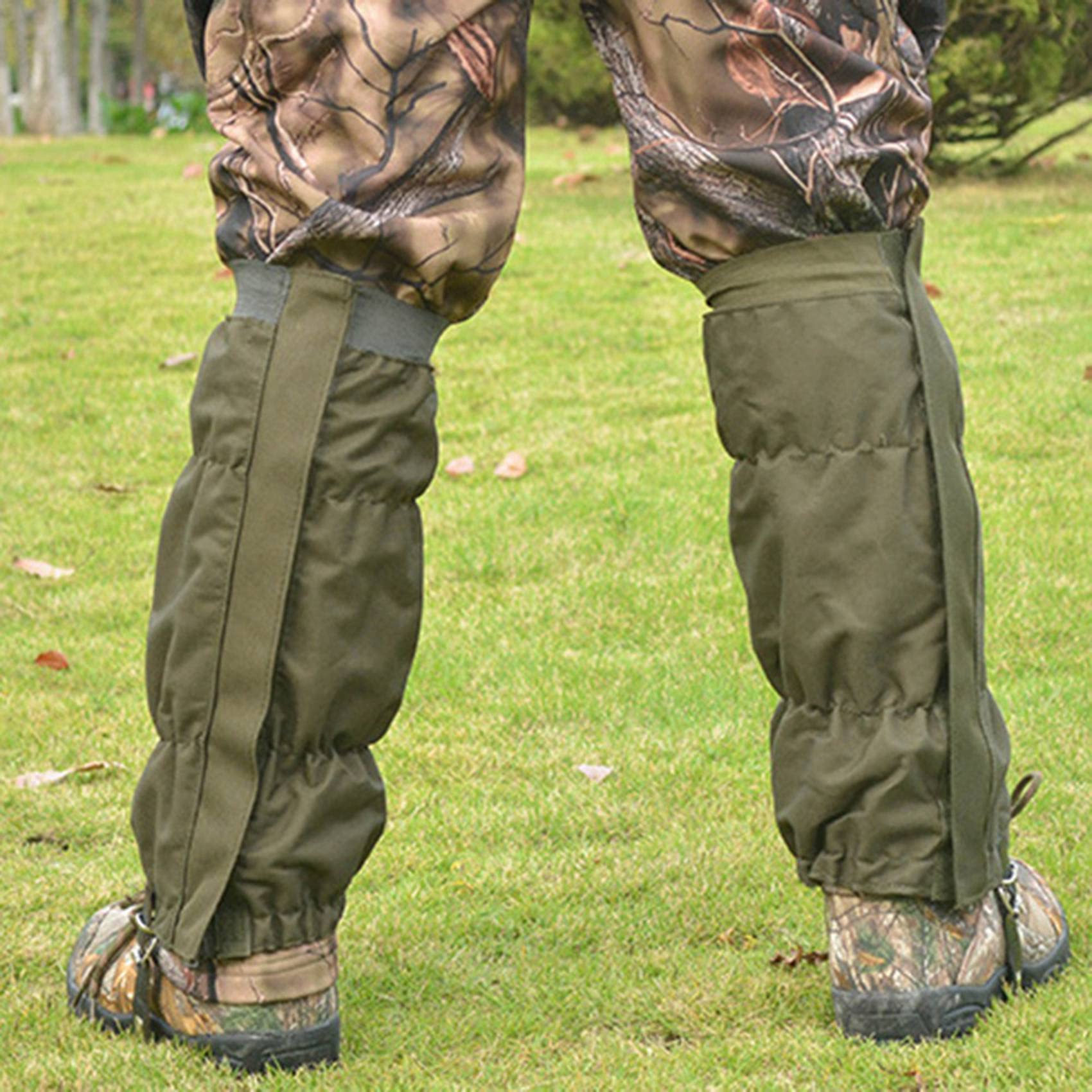 Lot de 2 guêtres de protection pour les jambes pour l'extérieur - Pour bottes de neige imperméables et réglables