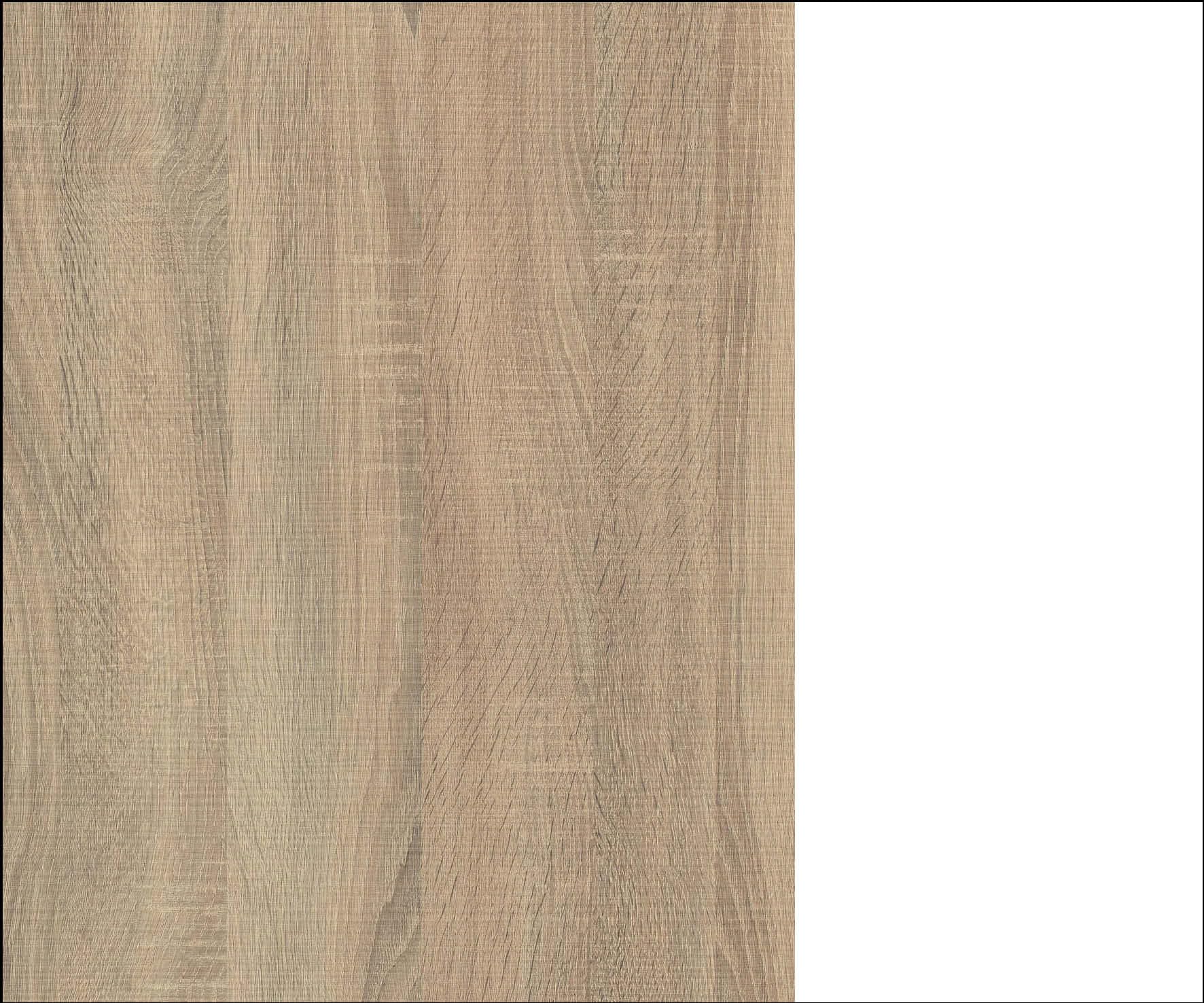 Muebles Pitarch | Scarpiera Ingresso Mobile ausiliario stretto 3 porte per ingresso Bianco e Rovere Cambrian, 18 paia di scarpe, 82x74x25cm, Collezione Tibet