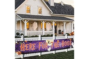 Here for the Boos Halloween Banner