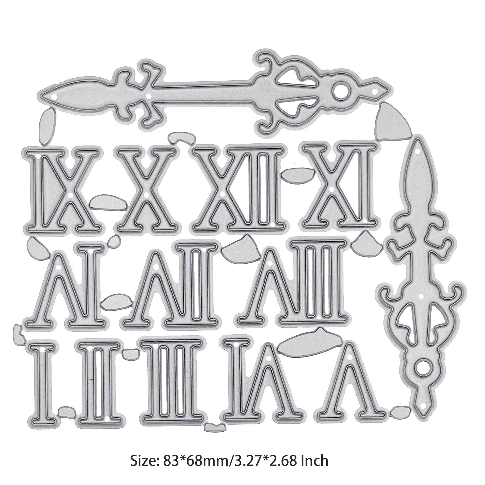 Roman Numerals Vector SVG Bundles / PNG /EPS Cut Files Roman Numeral ...