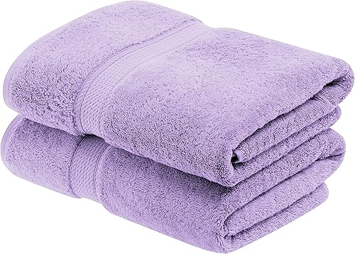 SUPERIOR Madison TS - Juego de 2 toallas de baño, color morado, 2 unidades