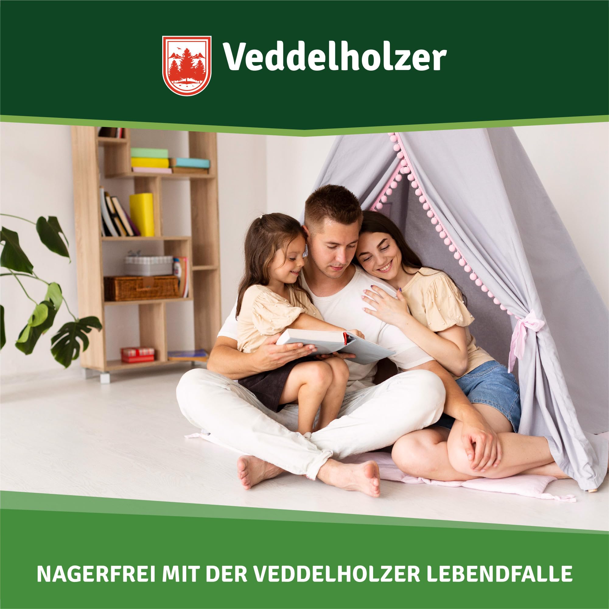 NEUES Model 2025! Veddelholzer lebendfalle Mausefalle mit Anleitung Mäusefalle Wühlmausfalle Rattenfalle Tierfreundlich Mäuse vertreiben effektive Mäuseabwehr mit Eimer für Haus & Garten