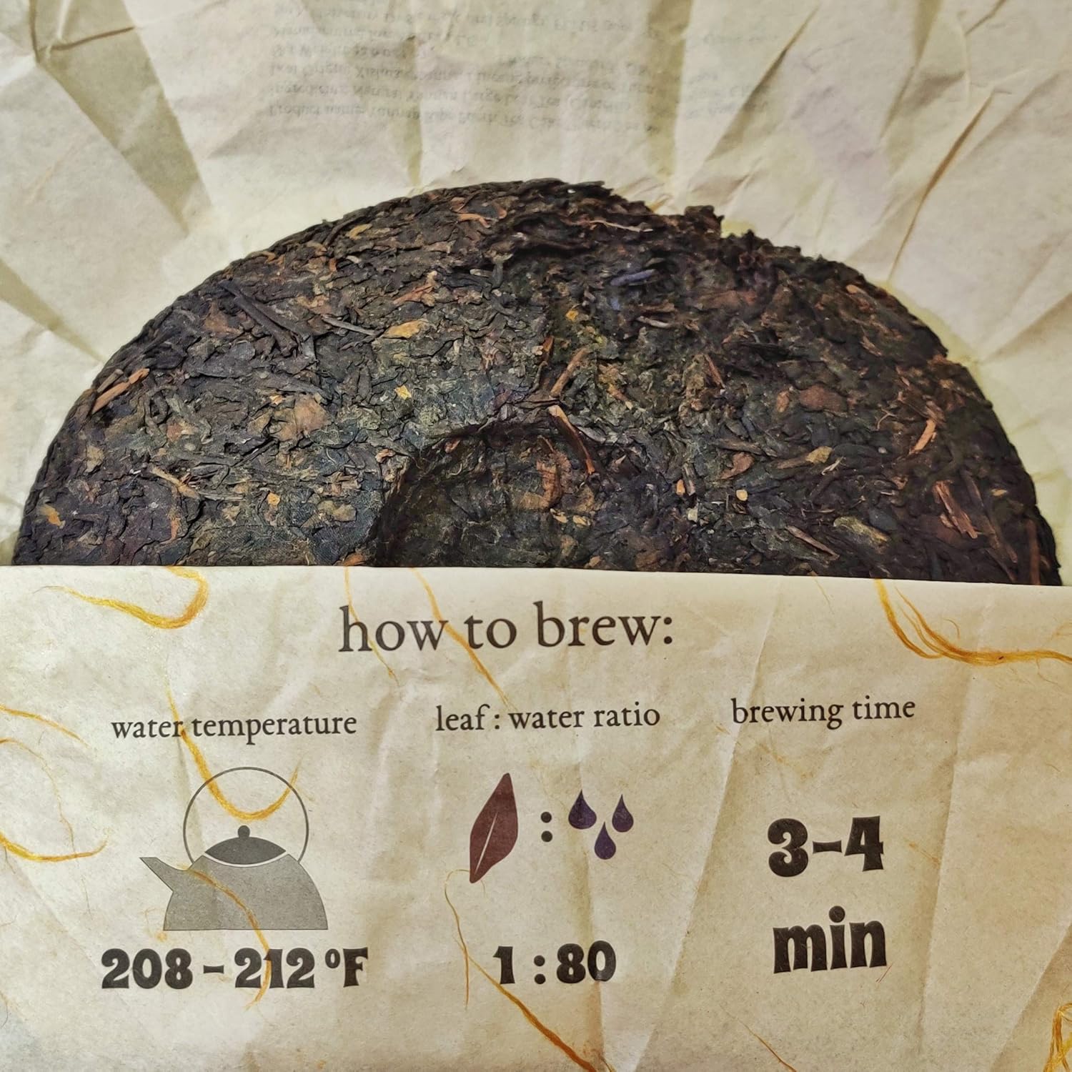 Jinglong Tea Factory - Puerh Tea No7 (150 Cups) Chinese Pu-erh Tea Cake (12.6 Ounce) - Image 6