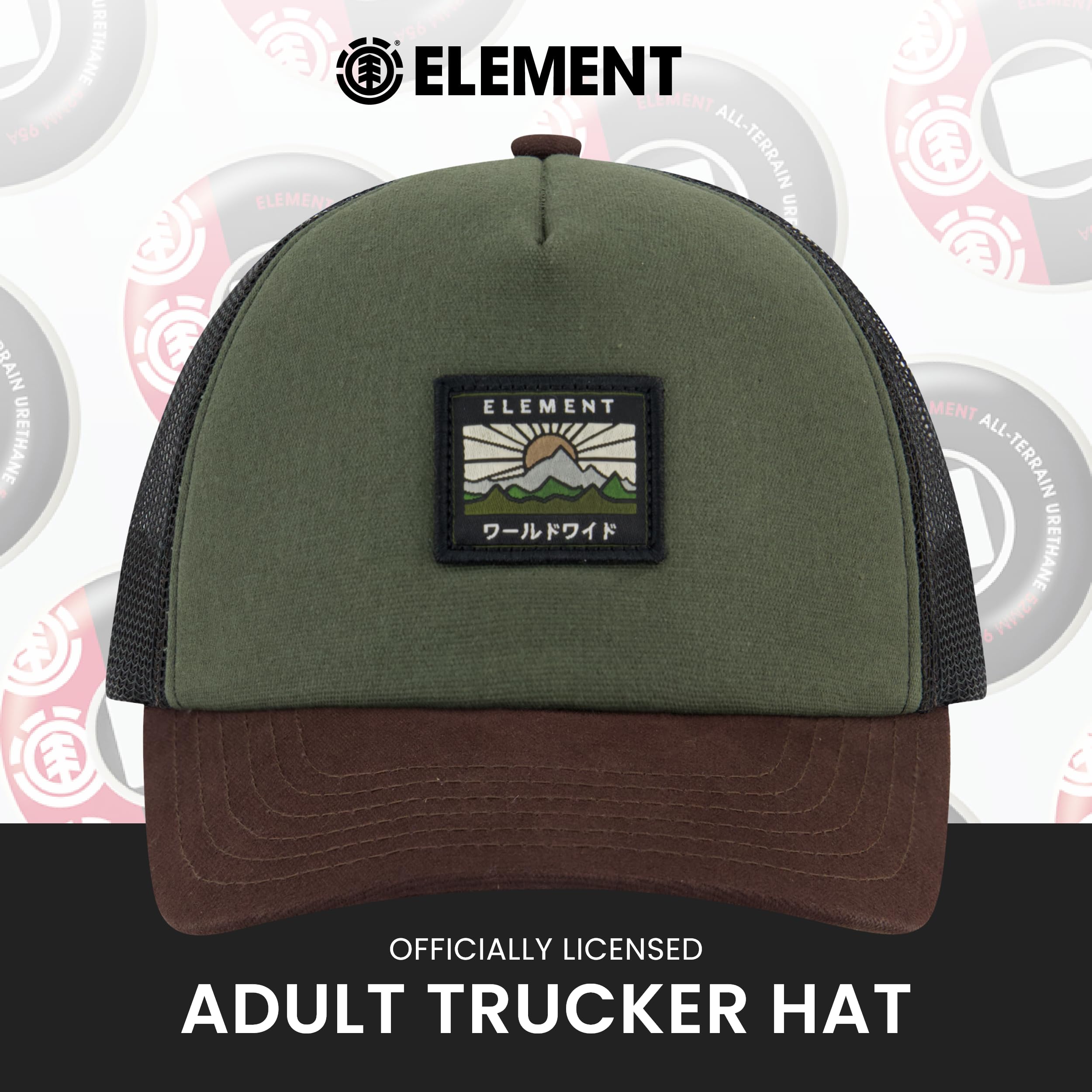 Element Element Trucker Hat, Adult Baseball Cap with Curved Brim - Gorra de béisbol Unisex Adulto