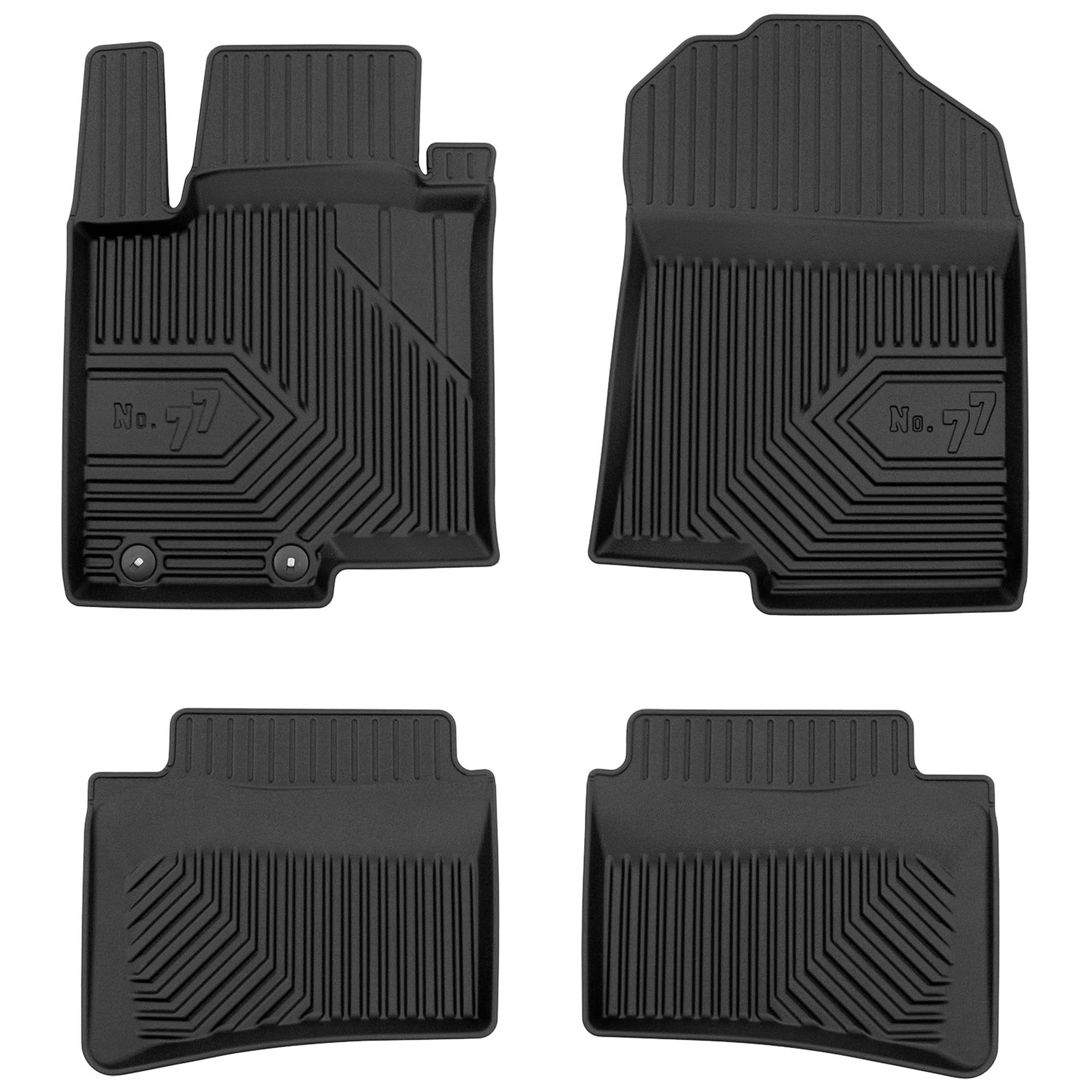 MOTOS Alfombrillas de Goma para Hyundai i20 III Desde 2020 Mejore la Comodidad de Sus Viajes con la Alfombra Antideslizante Car No.77- Alfombrillas de Coche para Varias Estaciones