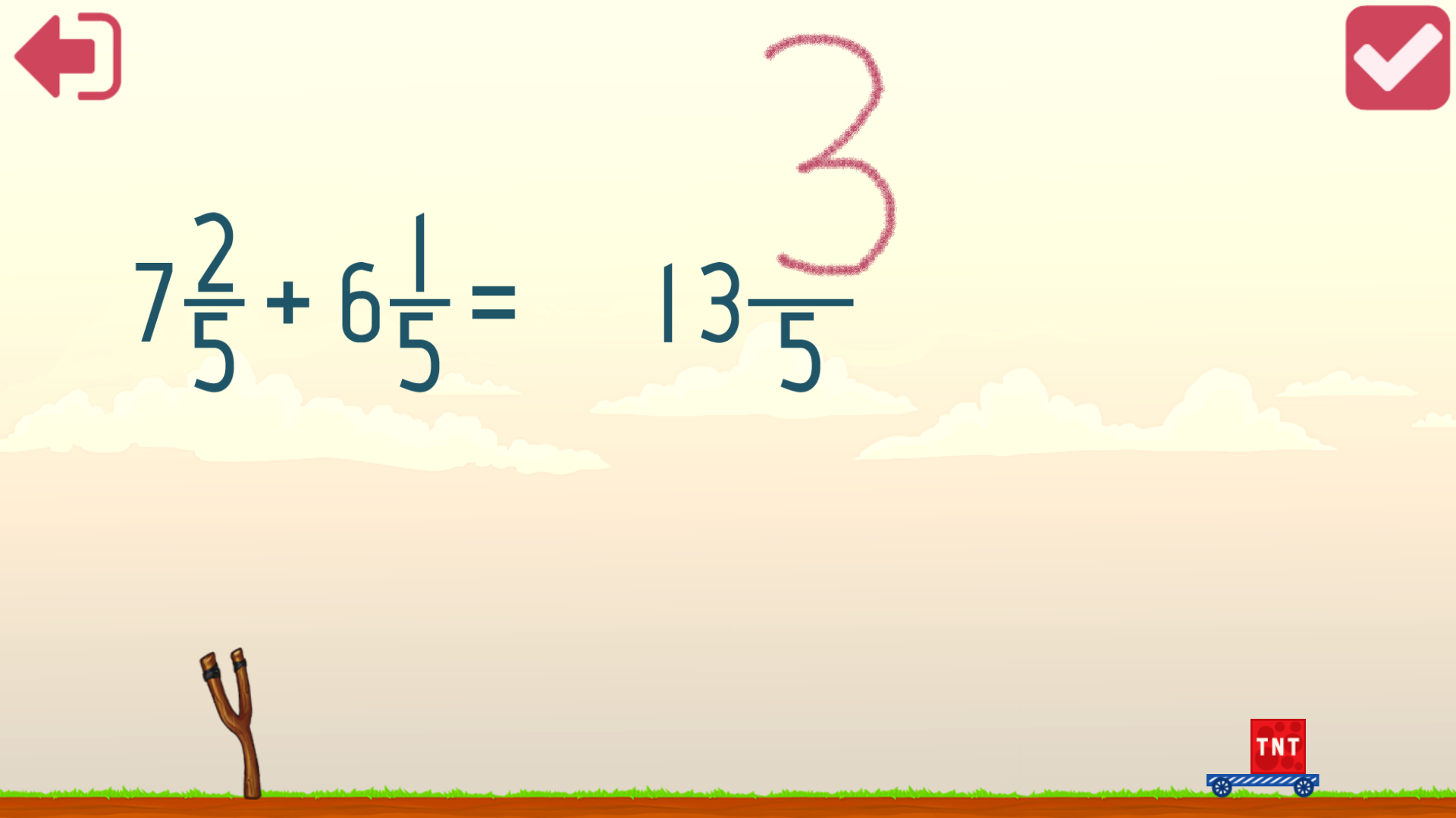 Fractions and mixed numbers - 6th grade math - App on Amazon Appstore