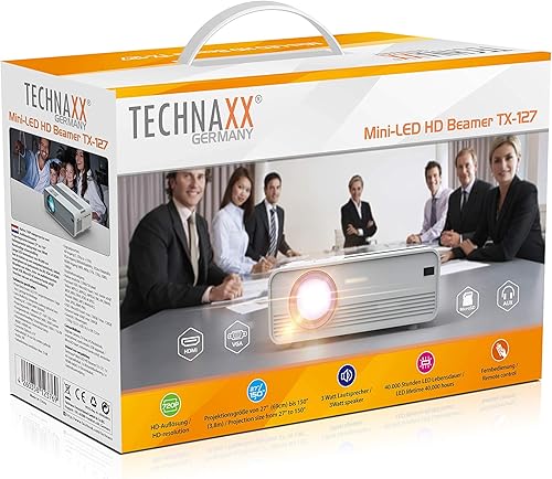 Miniatura 6 de TECHNAXX Mini led HD Beamer tx-127, 2.000 lm, 1280 x 720 píxeles