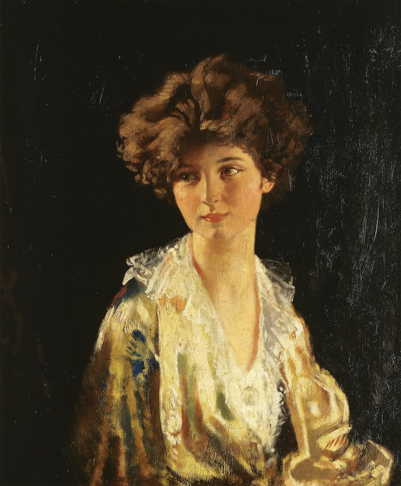 POSTERIIk Vintage Art Print Images Pictures Print Portrait of Lady Evelyn Herbert Half Length by William Modern Colour Posters for Office Home Decor 60x90cm