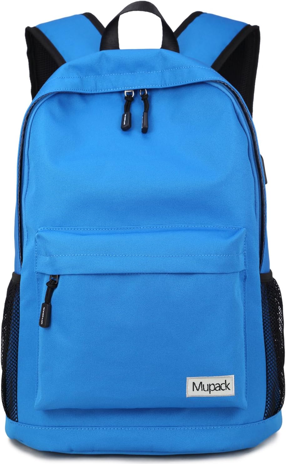School Travel Backpack Mupack Multipurpose Water Resistant Laptop Rucksack Causal Daypack with USB Port&Earphone Hole for Boy Girl (Blue)