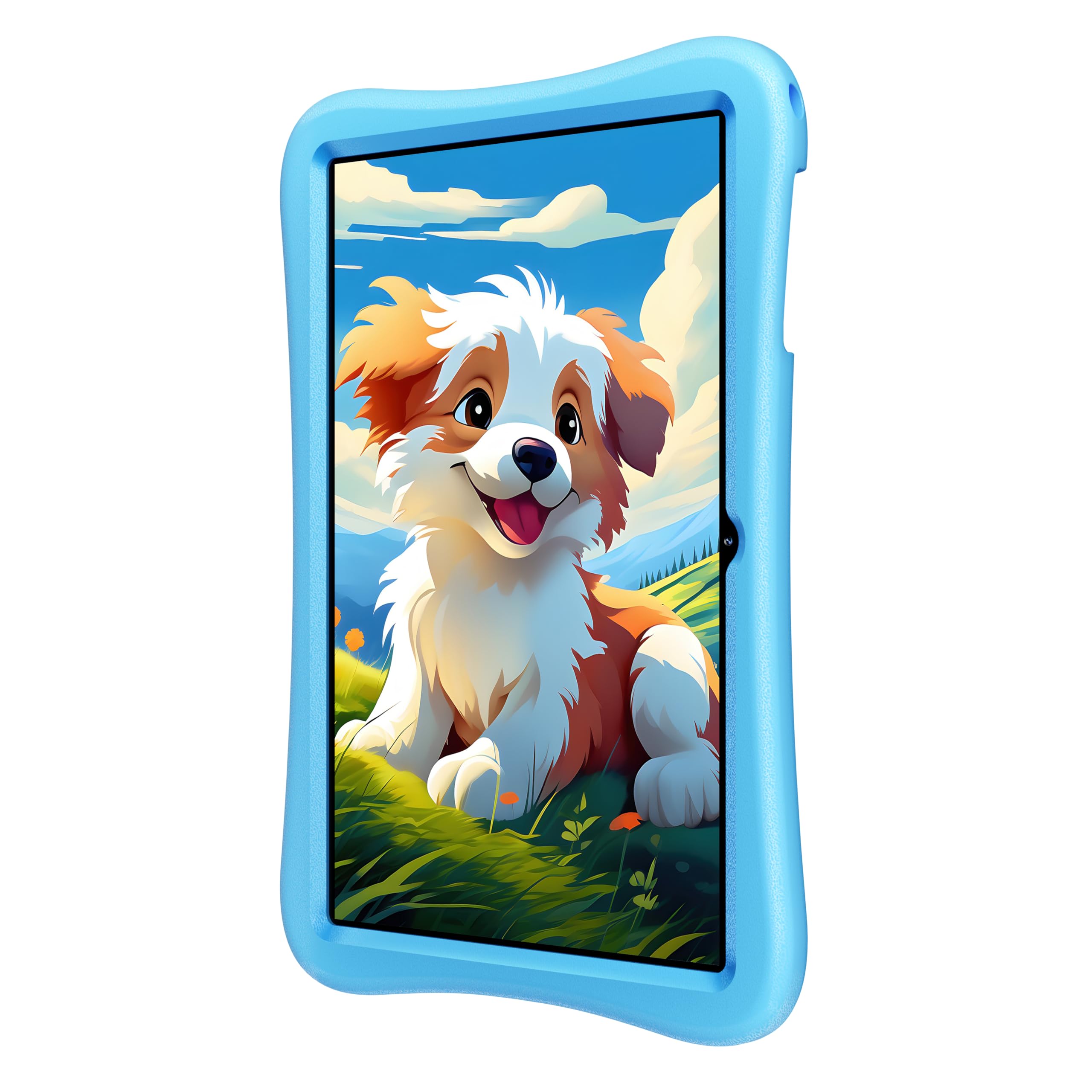 Tablet OUKITEL OT6 per Bambini, 16GB RAM+64GB ROM, Android 13, 10" HD, 8000mAh, Controllo Parentale, BT5.0, Giochi Educativi, Blu