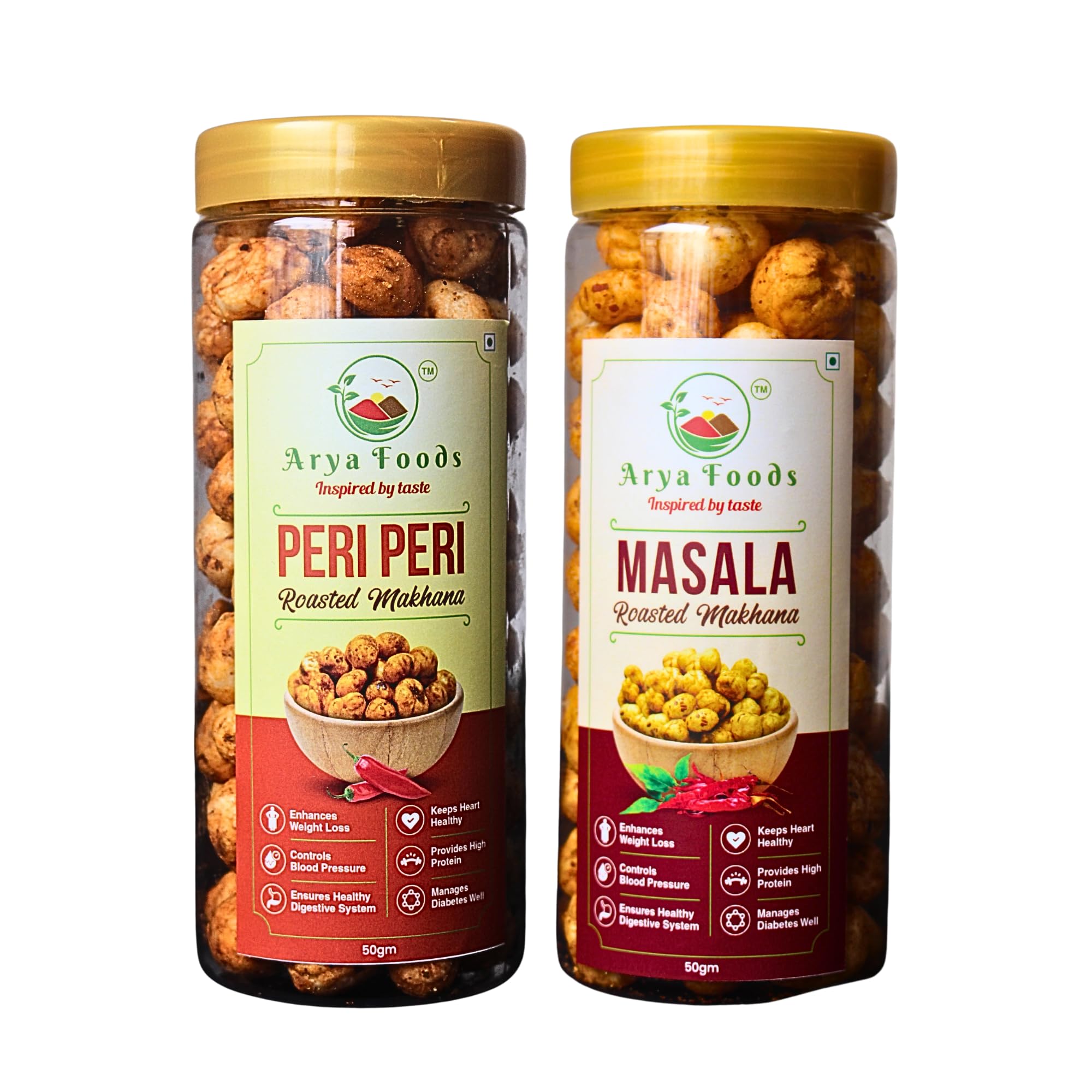 Makhana Magic Pack – Peri Pei Makhana 50g and Masala Makhana 50g | Healthy Gluten-Free Snack | Arya Foods | High Protein | Low Calorie | Lotus Seeds | Combo Pack | Pack of 2 | 2 x 50g (B0CR4B3THH) Amazon Price History, Amazon Price Tracker
