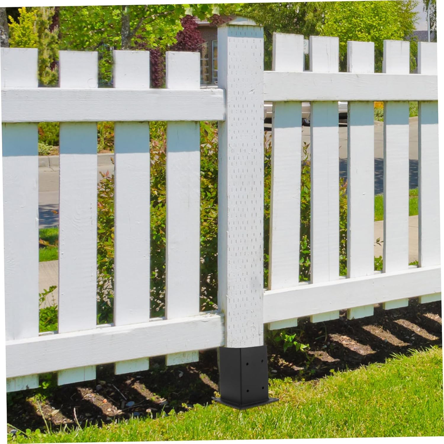 Post Bracket Mount for Railing Fence Brackets for Wood Easy Installation Post Mounting Base