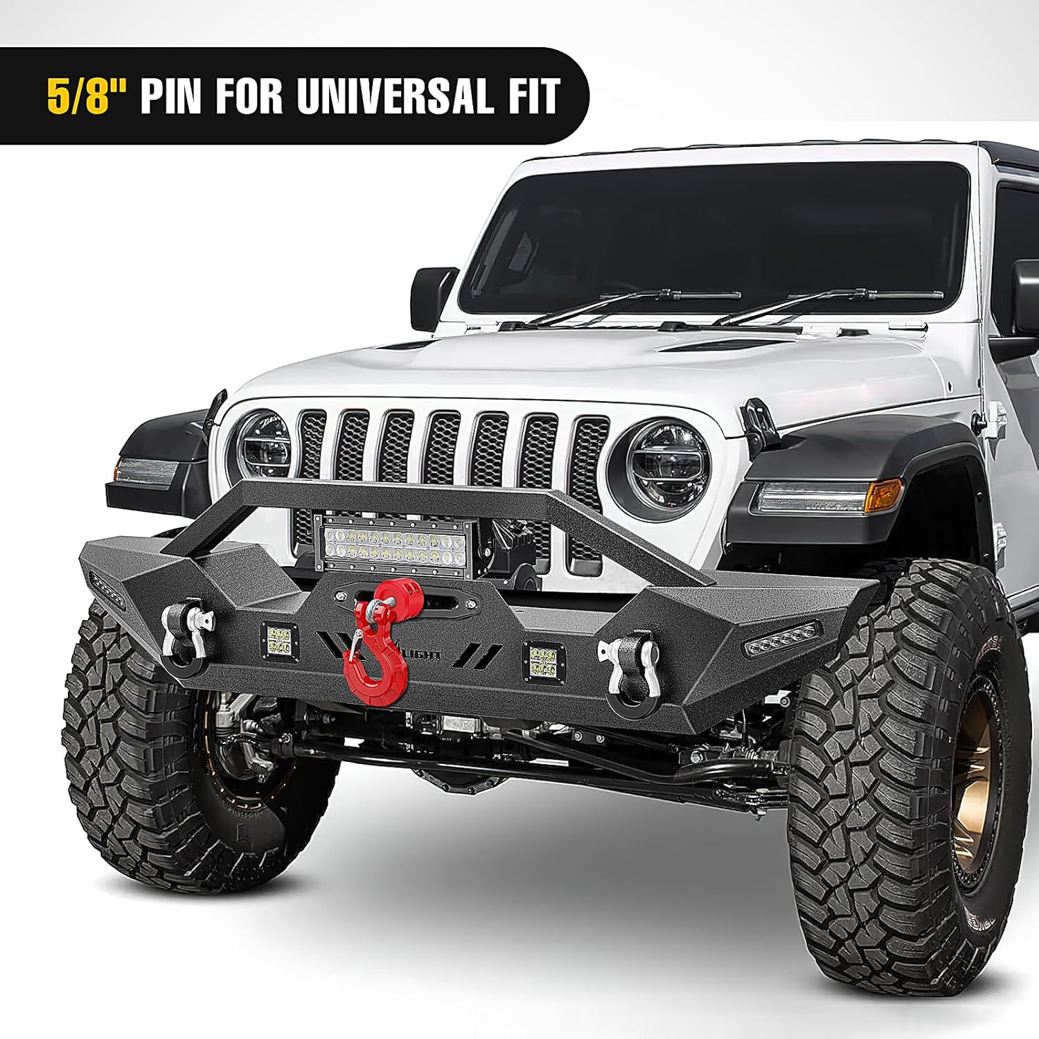 Nilight Forged Steel Winch Hook 3/8" Grade 70 Safety Latch Winch Cable Hook Stopper & Clevis Slip Hook Sets, Included Allen Wrench,Max 35,000 lbs, Red - Image 8