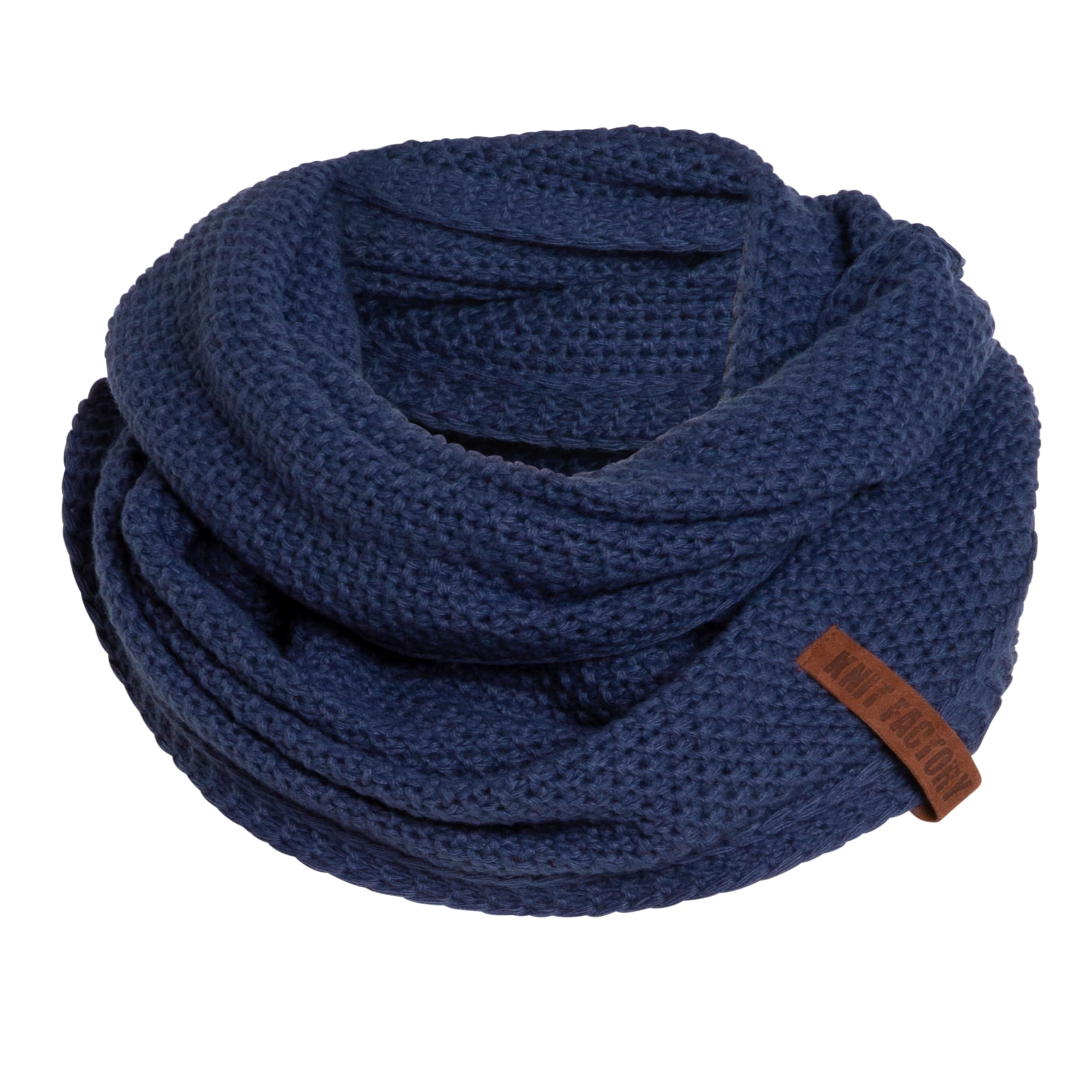 KNIT FACTORY - Coco Loop Schal - Gestrickter Schlauchschal - Für Damen und Herren - Herbst & Winter Essentials - Zeitloses Mode-Accessoire - Strickschal mit Wolle - Hochwertige Qualität - Capri
