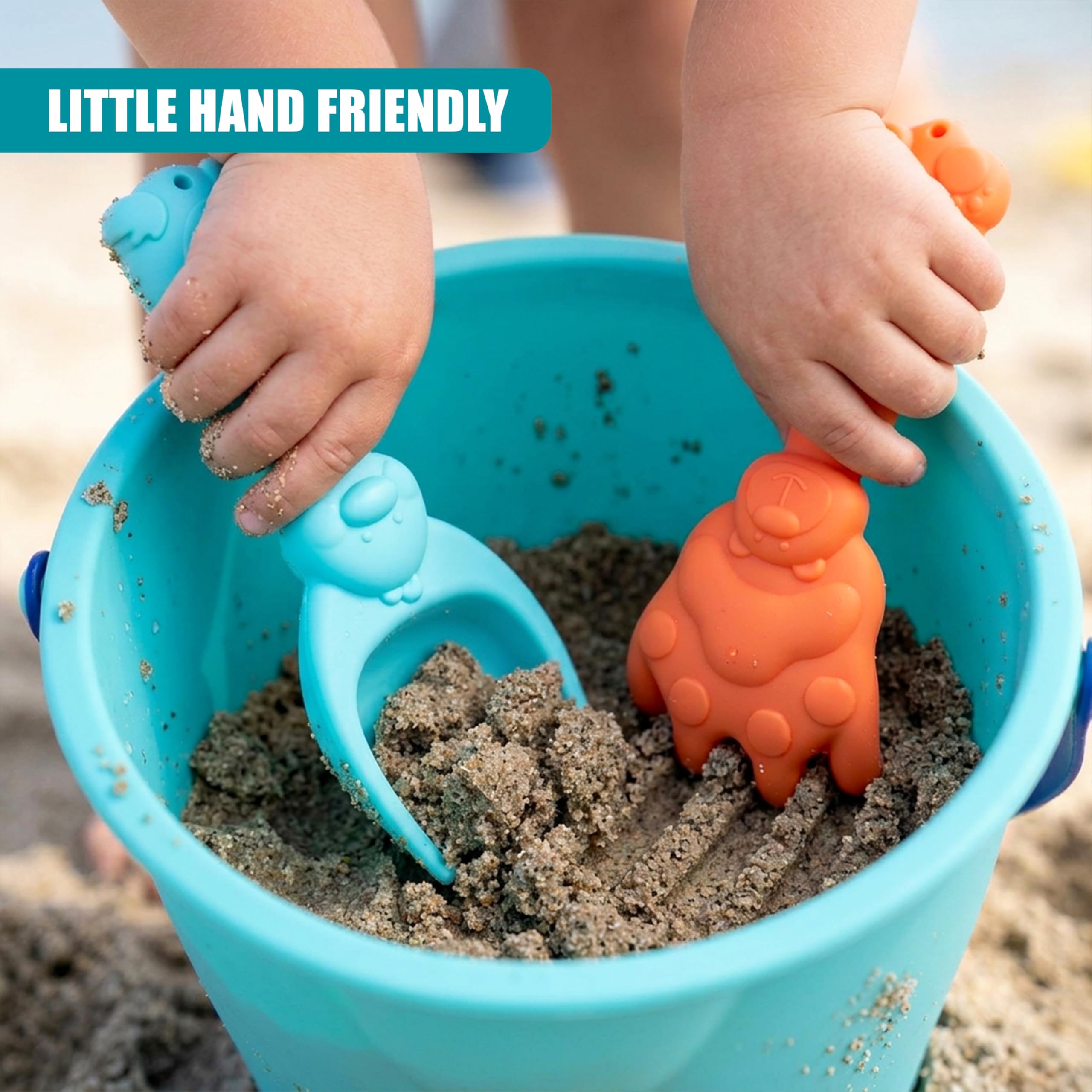 Sandwagen & Zubehör, Gabel, Spaten, Strand, Garten, Spielzeug, Kinder, 5-teiliges Set