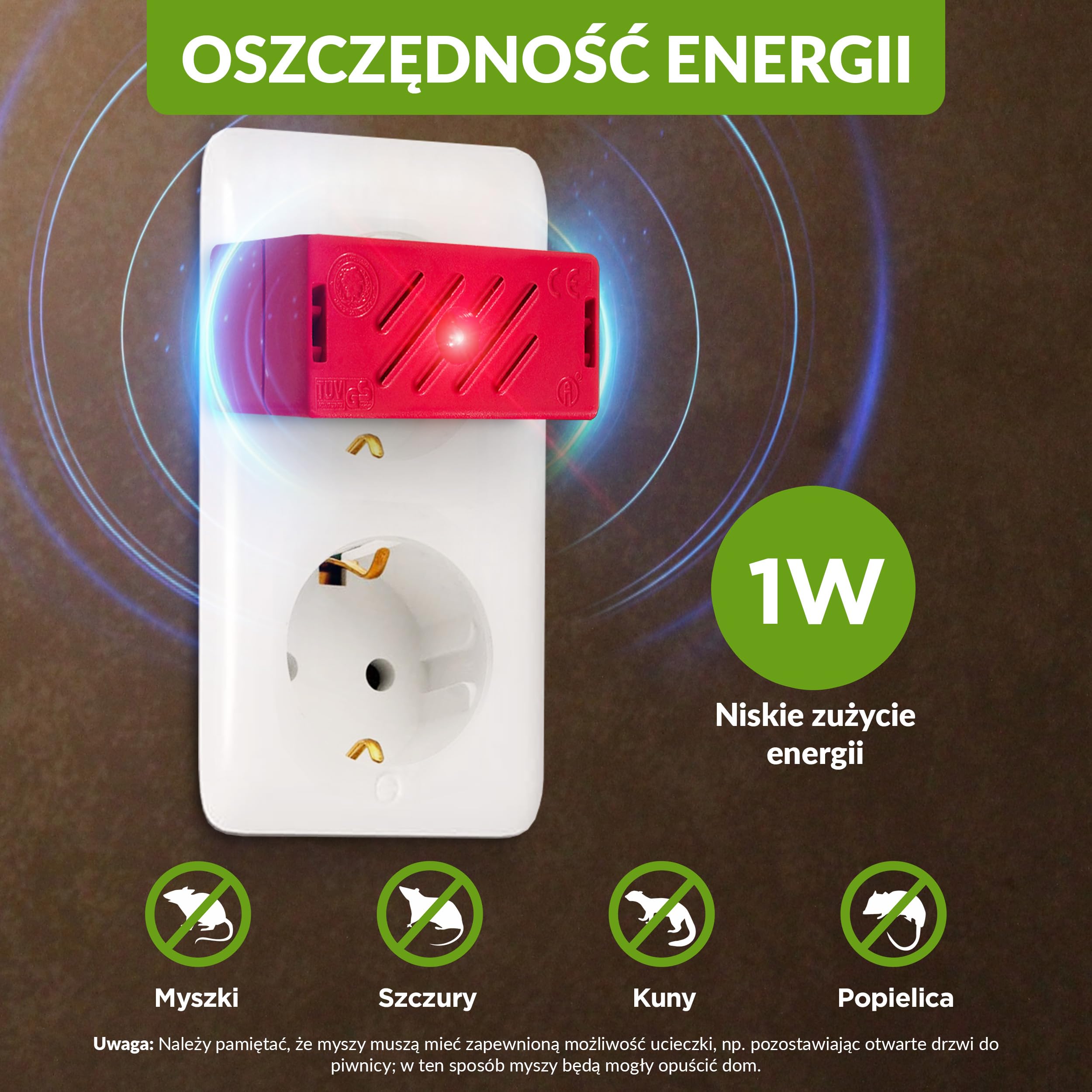ISOTRONIC Ultradźwiękowy odstraszacz myszy i szczurów – Do piwnicy, garażu i na strych – Ochrona bez trucizny i pułapek – Zasięg skuteczny 30 m² (3 urządzenia)