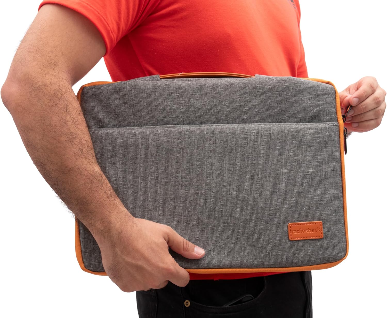 RadioShack Laptop Sleeve 15.6 Inch, Slim Carrying Case w/Handle for Laptops and Tablets w/Interior Pockets
