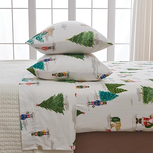 Miniatura 3 de Juego de sábanas de franela de algodón turco 100 % para Navidad, bajera con gran caída lateral, suaves, para cama cálida, antifrisado, para niños,
