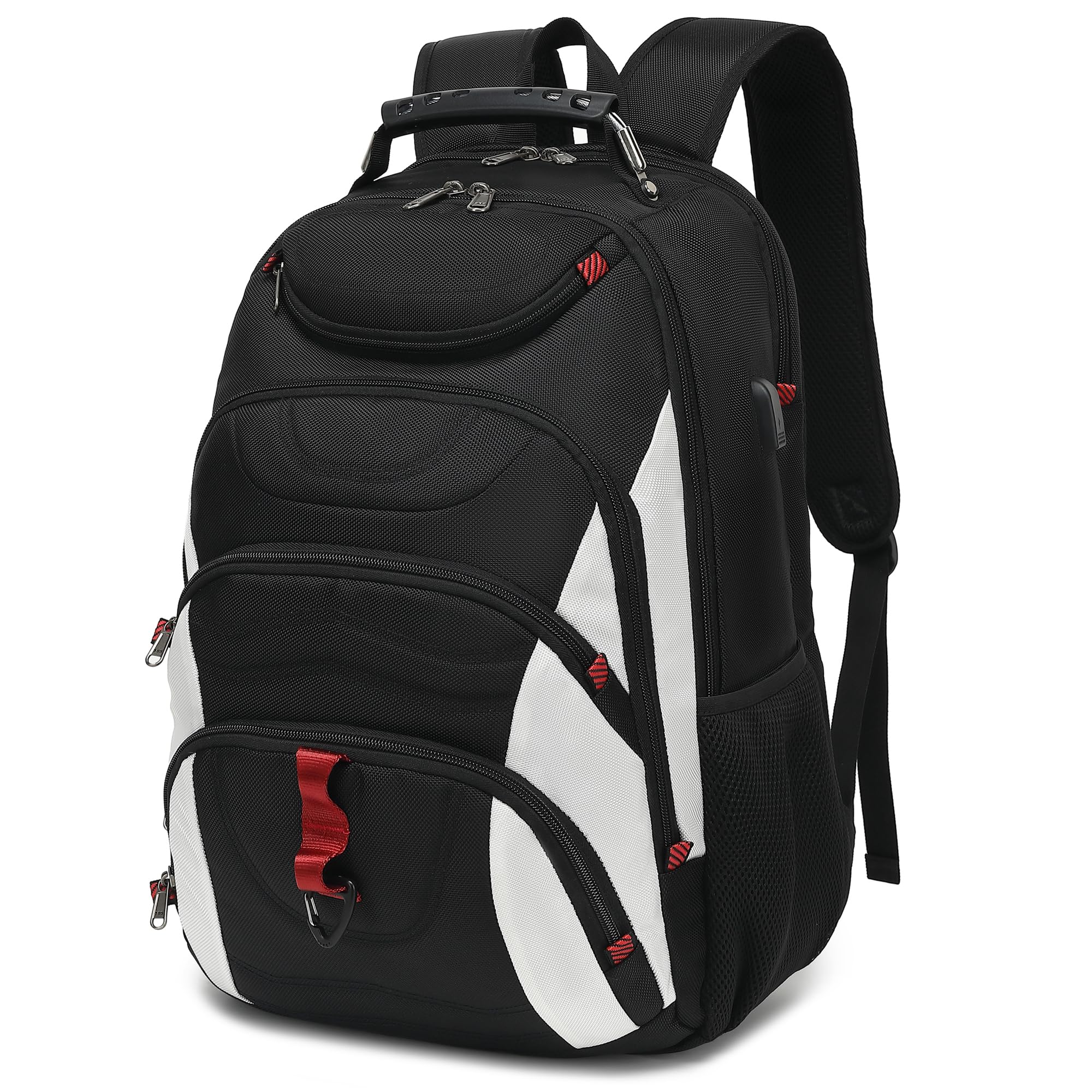 Boavan Laptop Backpack for men, 17.3 inch Laptop Bag with USB Port, Waterproof Travel Work Backpack Purse, Anti-Theft Teacher Nurse Doctor Casual