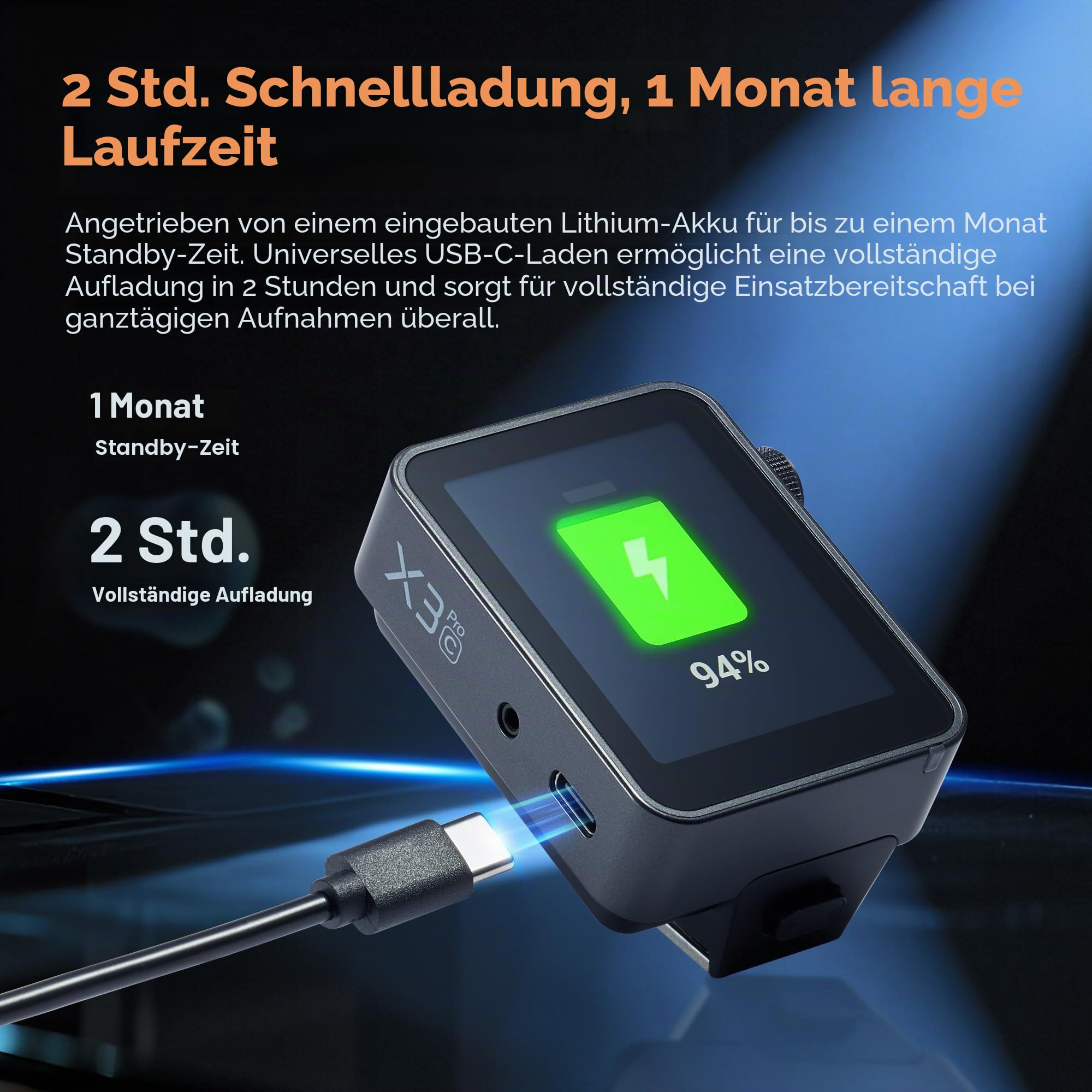 Godox X3Pro Blitzauslöser, kabellos, TTL, 2,4 GHz, mit HSS-Display, TCM (Auto-/Manuell/Mehrfach-Modi, unterstützt App-Steuerung (X3Pro S)